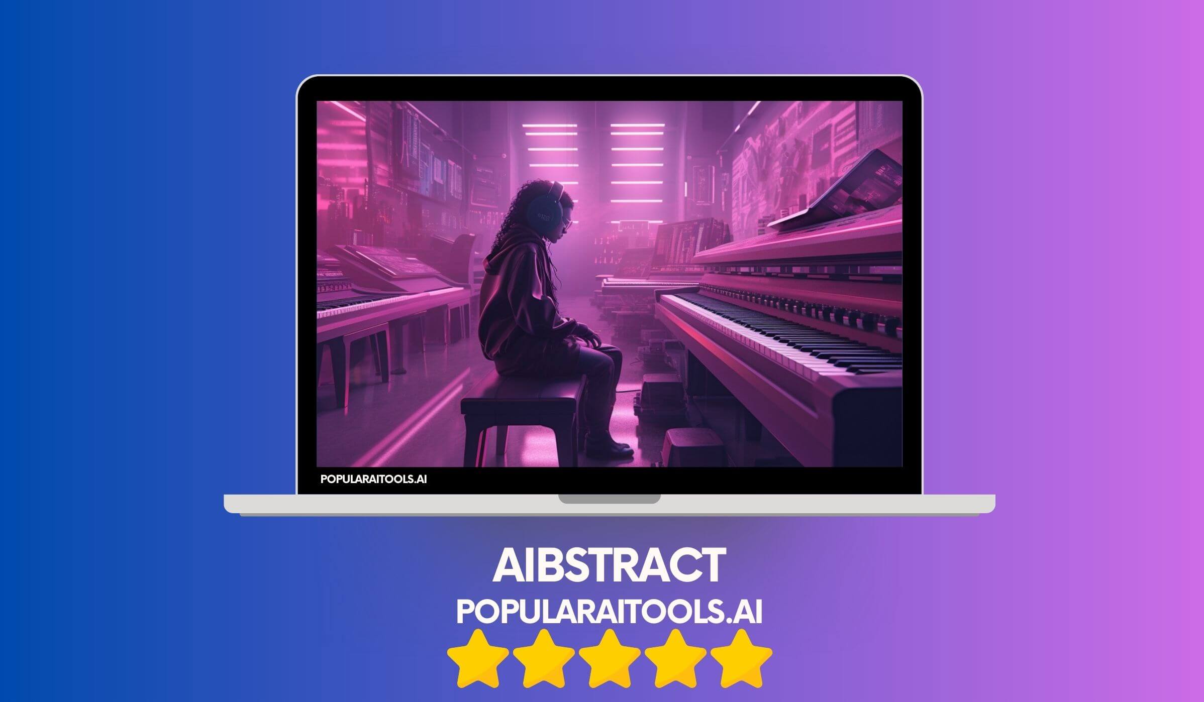 Aibstract logo - AI-powered music generation tool for unique compositions.