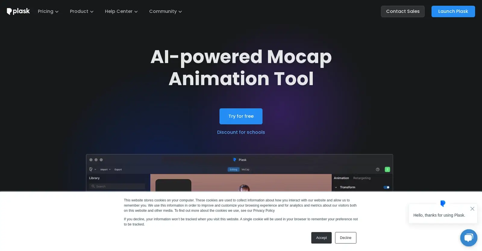 Animation professionals and beginners using Plask for AI-powered motion capture.