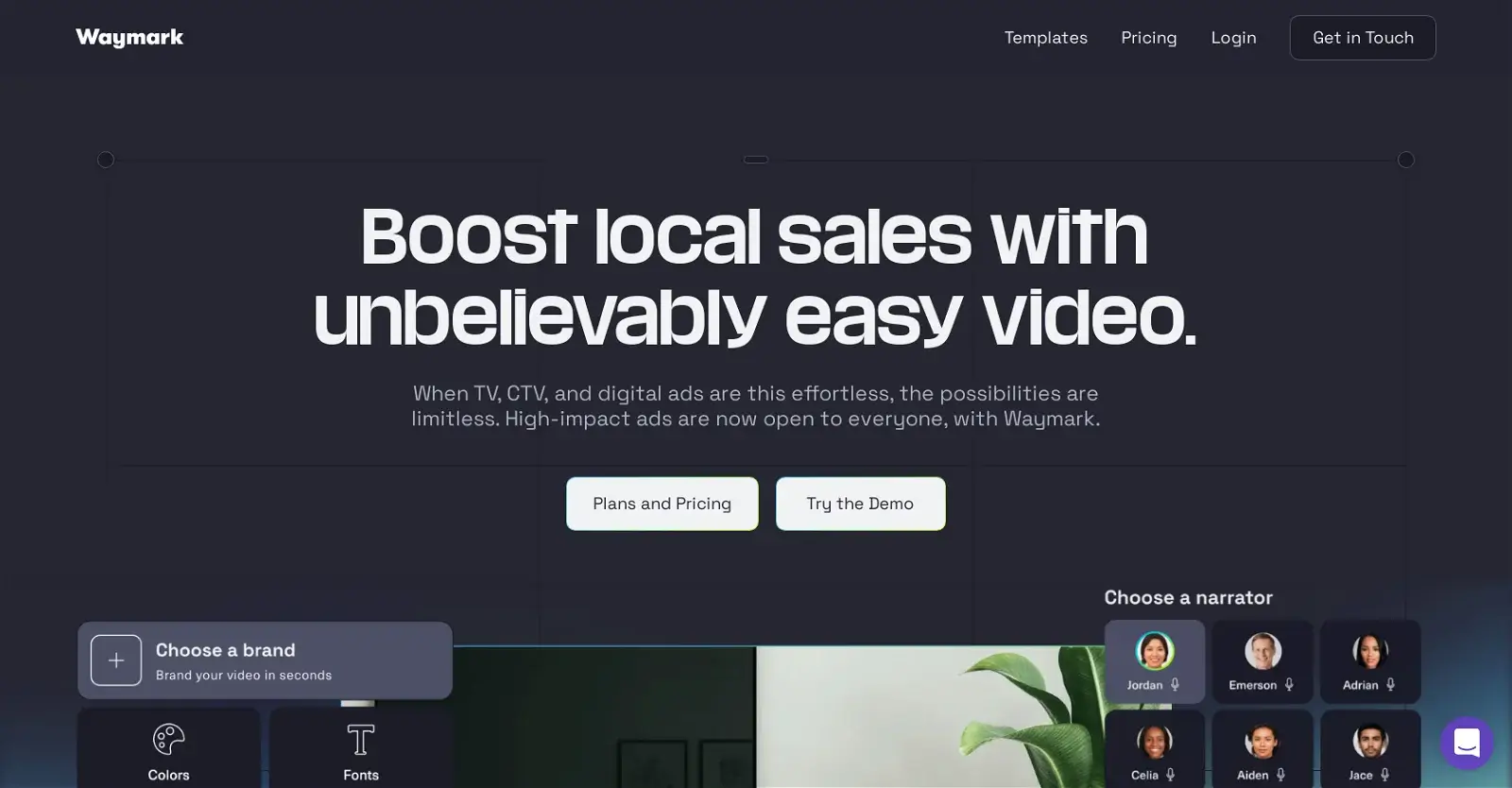 A screenshot of Waymark