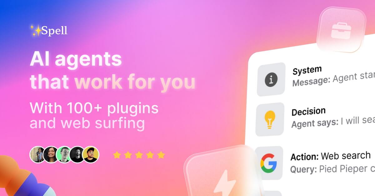 Spell.so - Revolutionize Your Workflow with AI-Powered Tools.