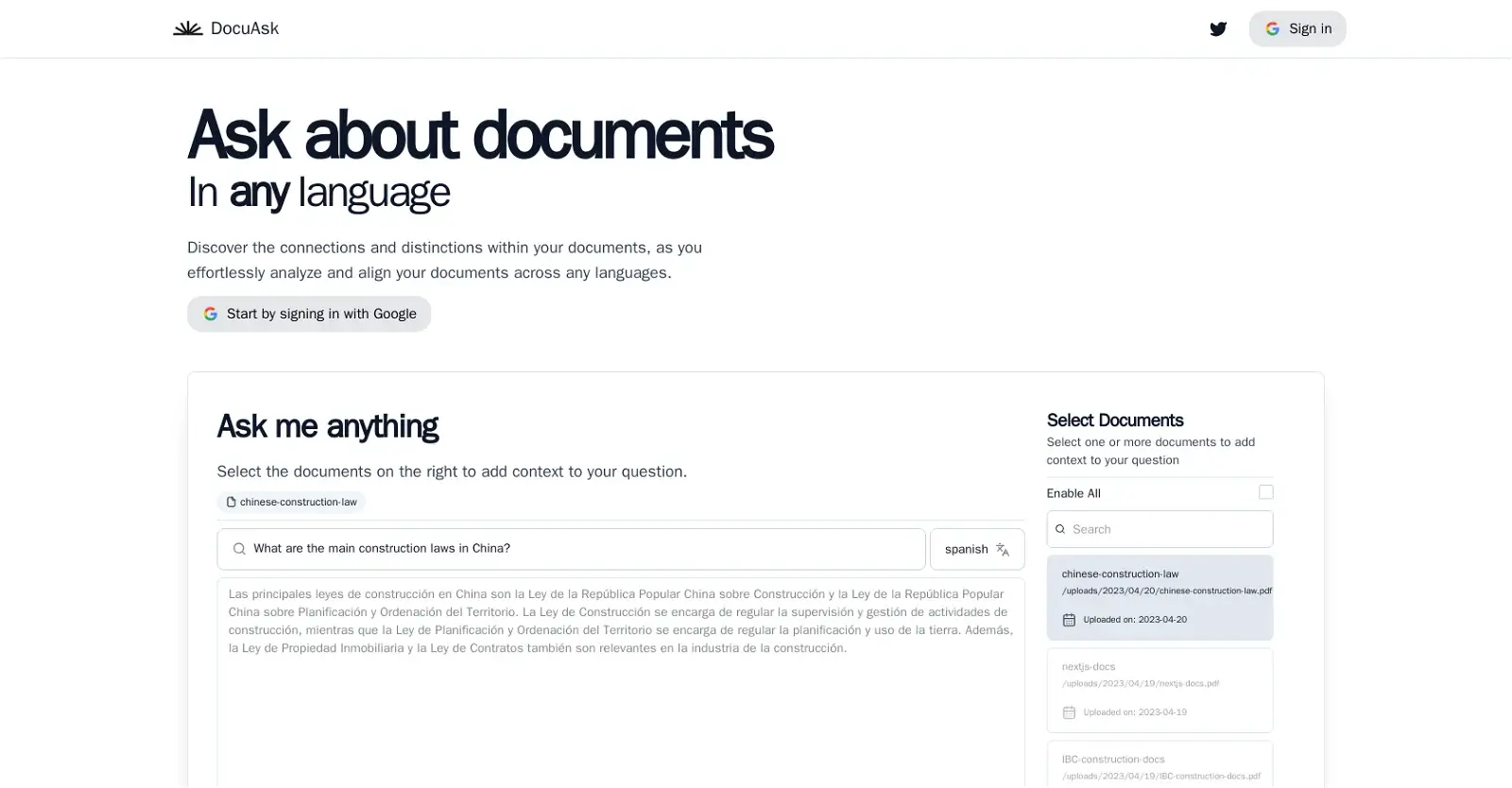 Graphical representation of growing DocuAsk community with over 13,128 users.
