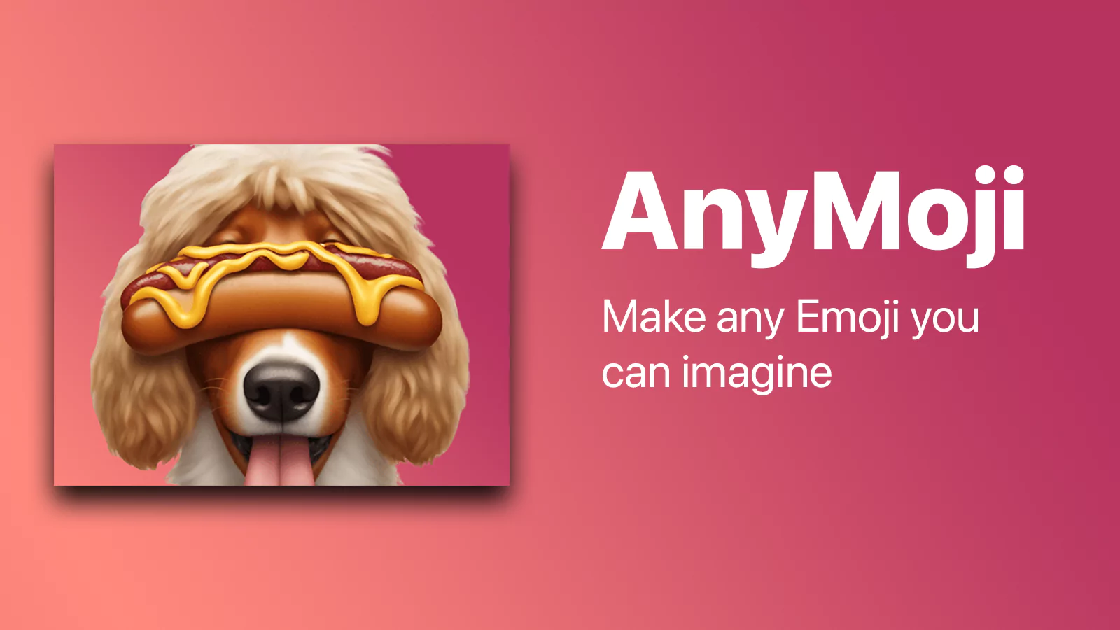 User creating a custom emoji that mimics their facial expression in the Anymoji app.
