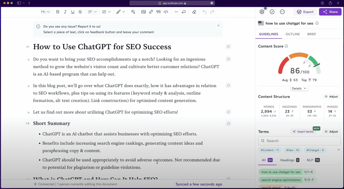 Image showcasing Surfer as an advanced AI writing assistant, emphasizing its ability to boost organic traffic and improve SEO strategies through efficient content workflow.