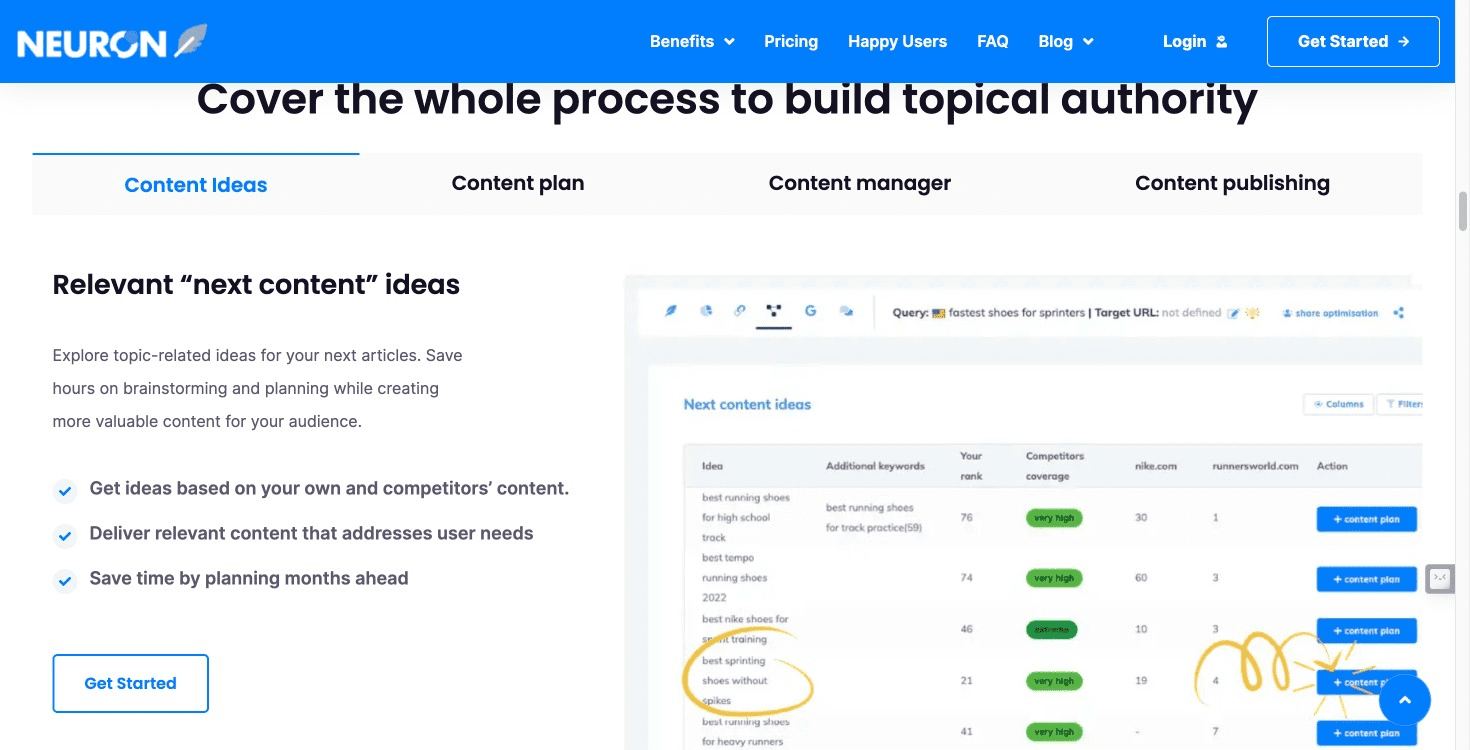 Screenshot of NeuronWriter