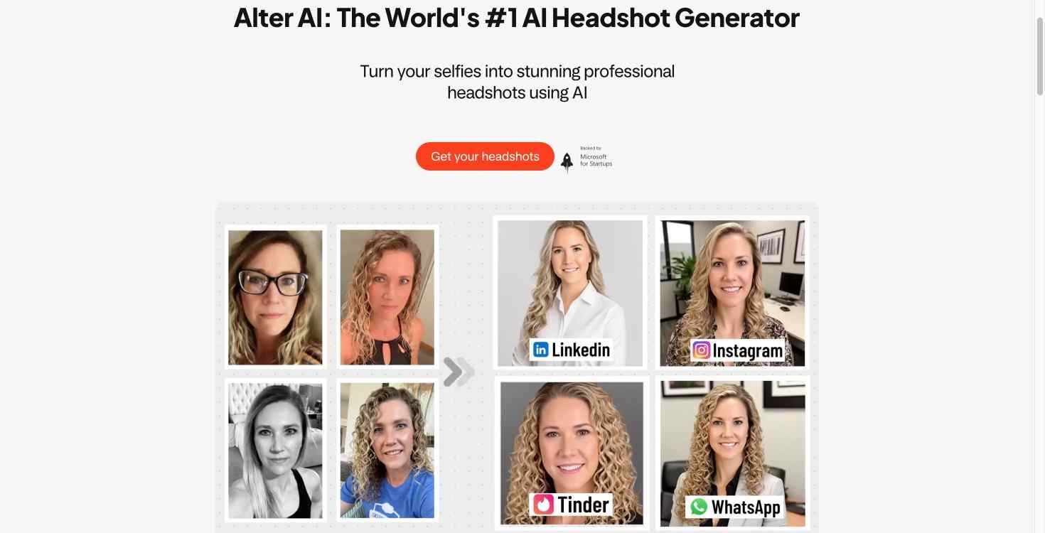 Alter AI Pricing Plans - Starter, Basic, and Premium Options for AI Headshots