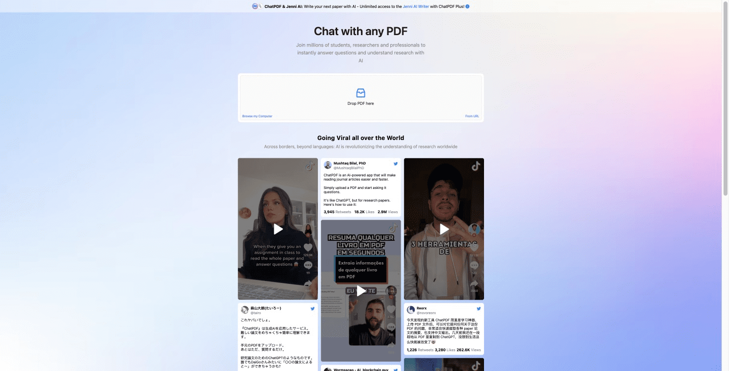 ChatPDF: Transforming PDF Analysis with AI-Driven Interactions and Multilingual Support.