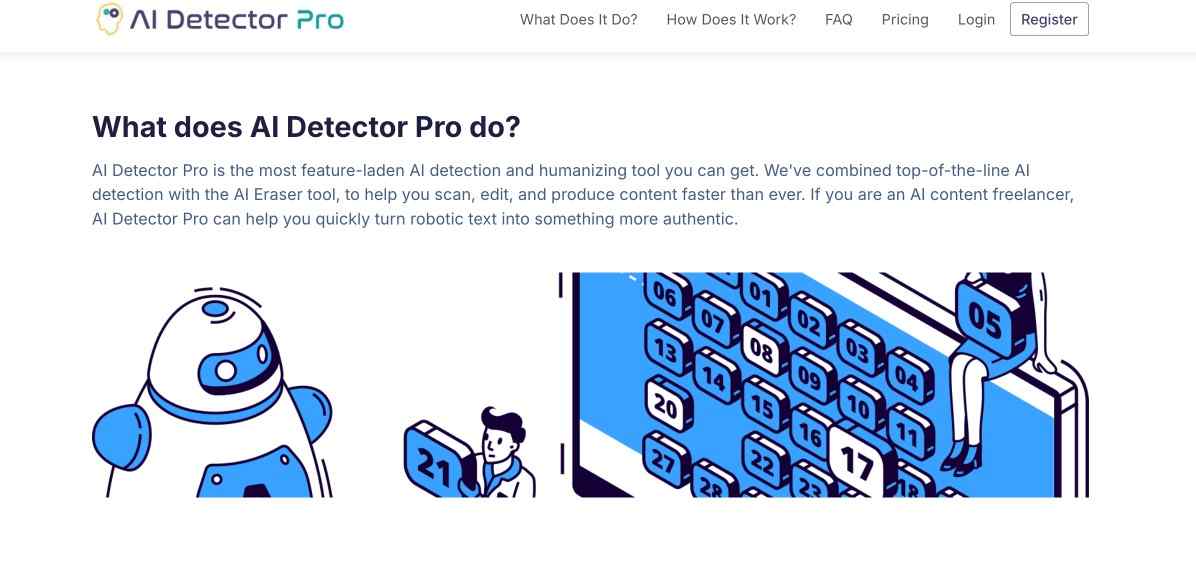 Screenshot of AI Detector Pro