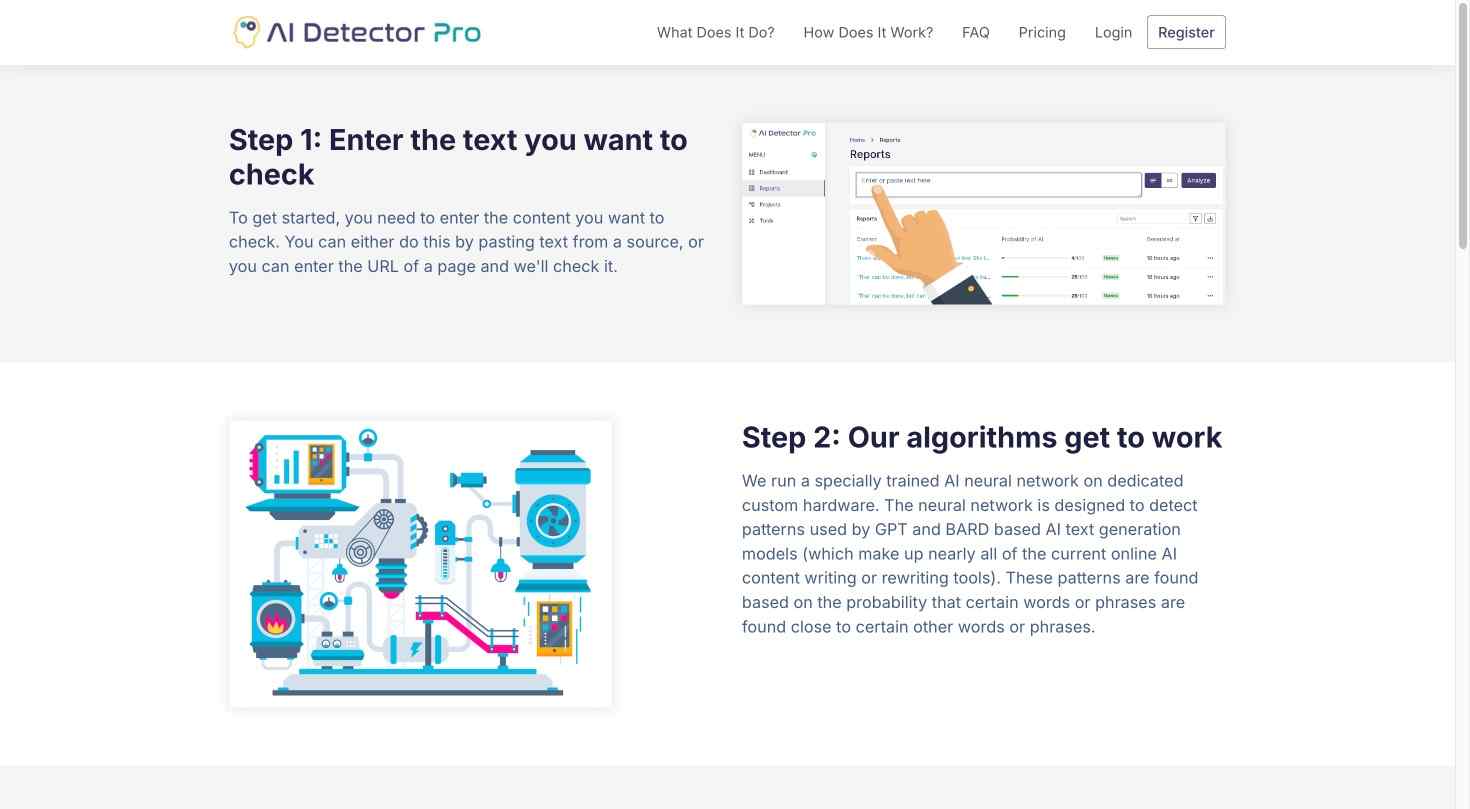 Illustration of various pricing plans offered by AI Detector Pro, including free and premium options.