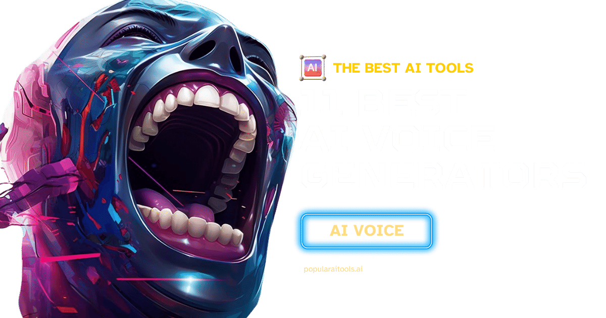 A visually engaging collage showcasing the logos and user interfaces of the best AI voice generators for 2024.