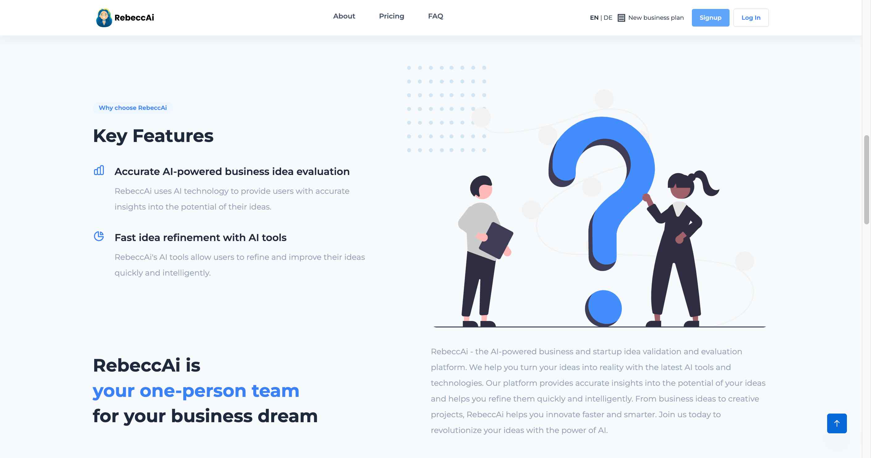 RebeccAi: Your digital companion for entrepreneurial success