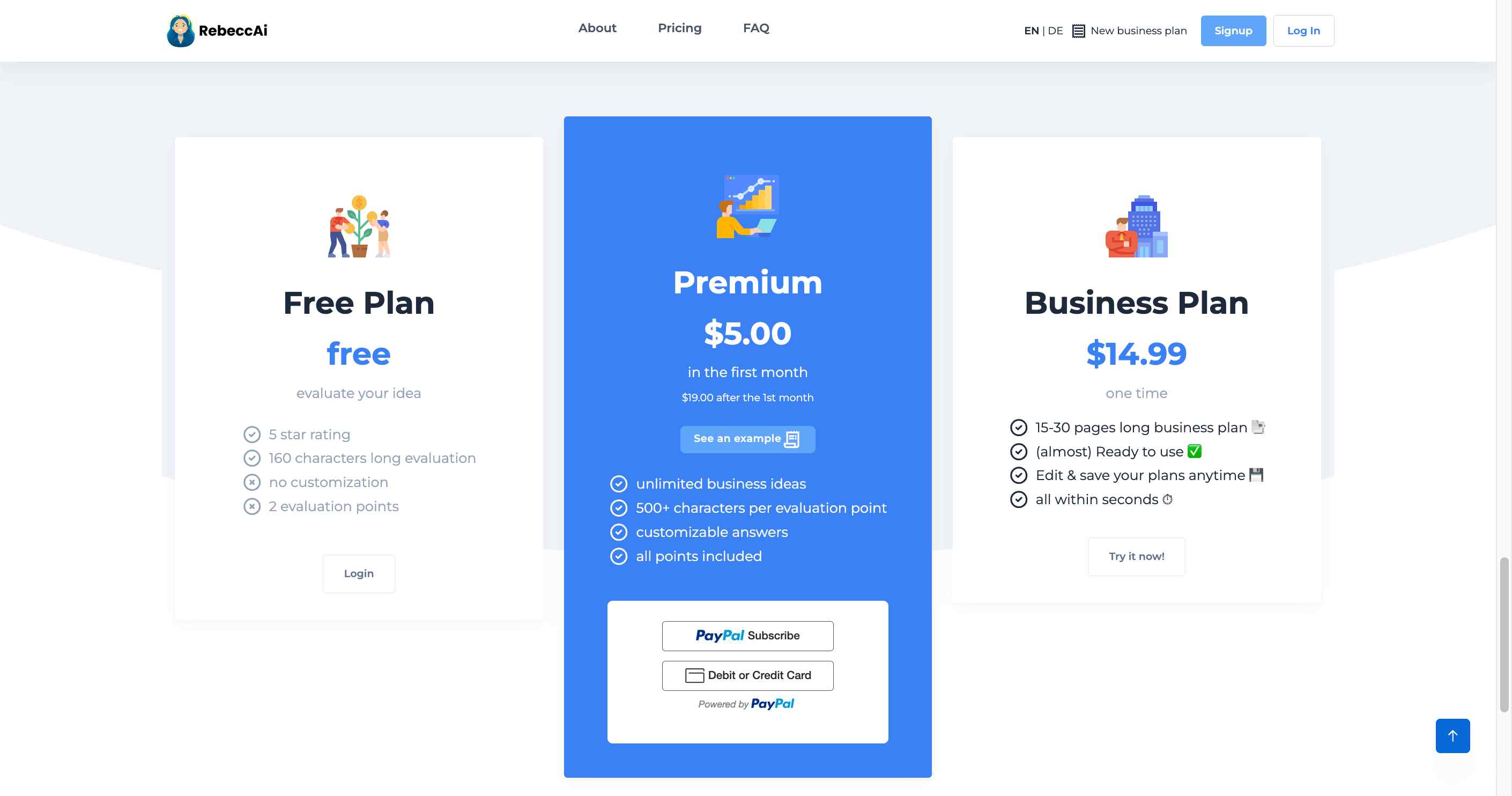 Innovate and validate business ideas efficiently with RebeccAi.