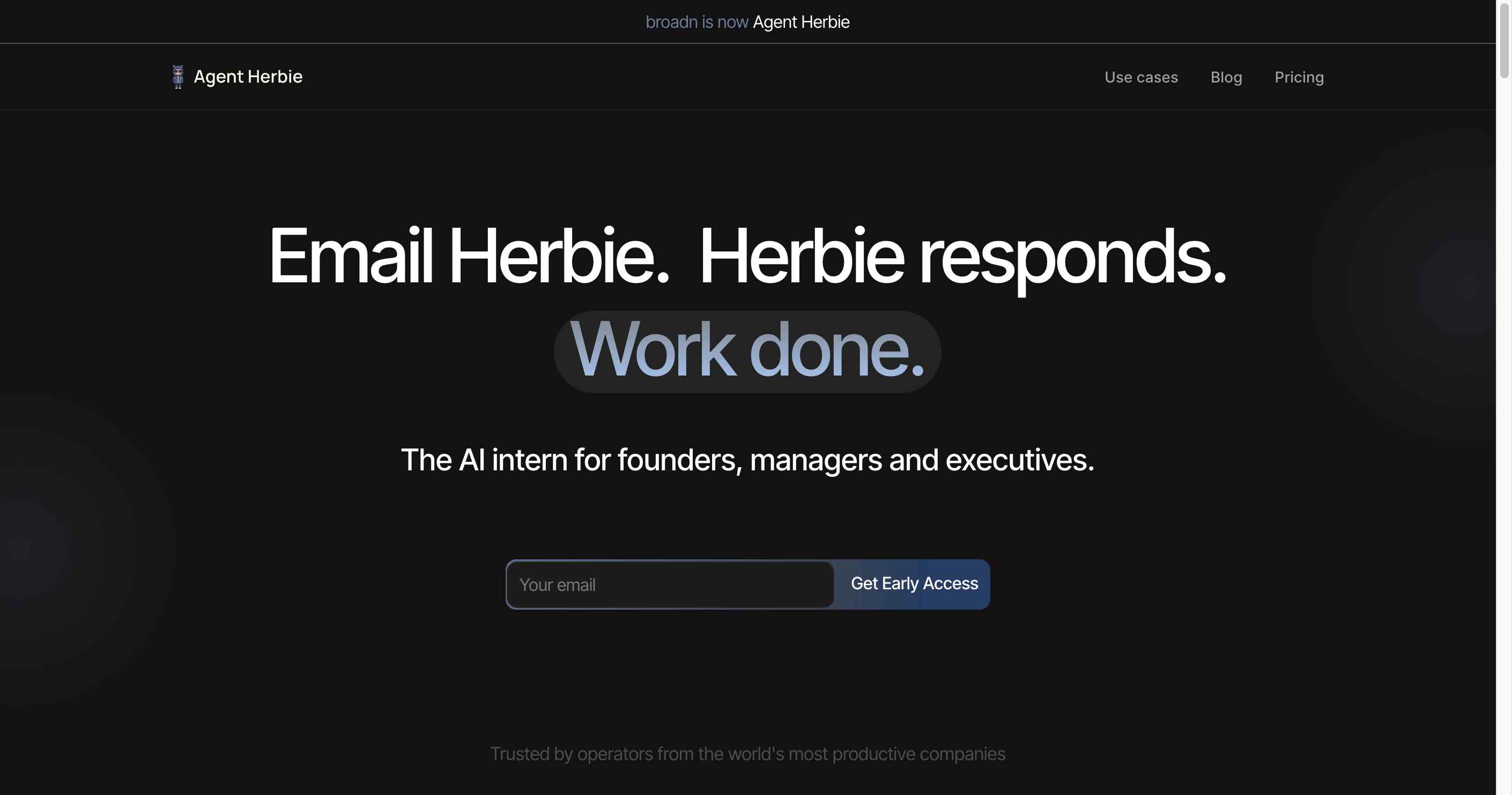 Maximize productivity round the clock with Agent Herbie