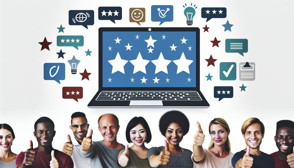 positive user testimonials and reviews
