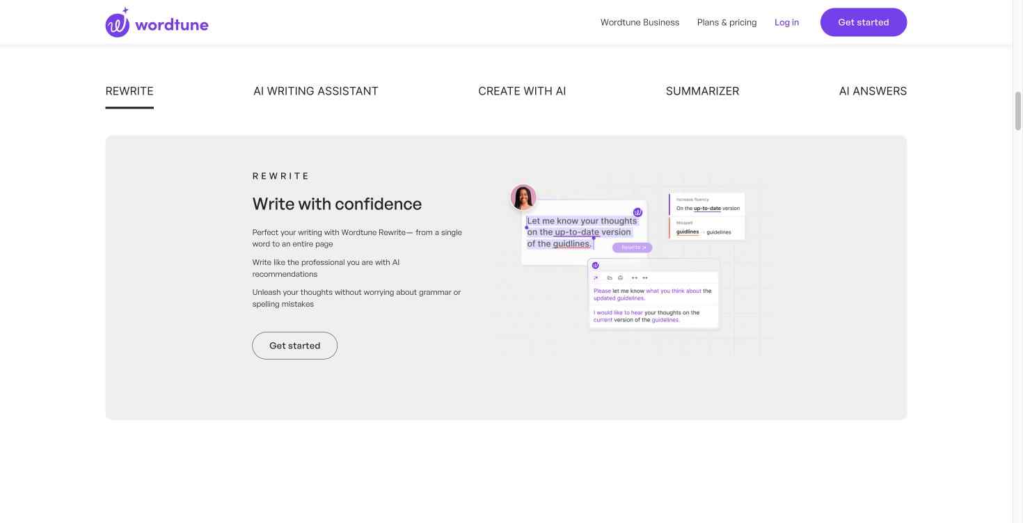 How QuillBot works with AI for text rewriting and the comparison with Wordtune