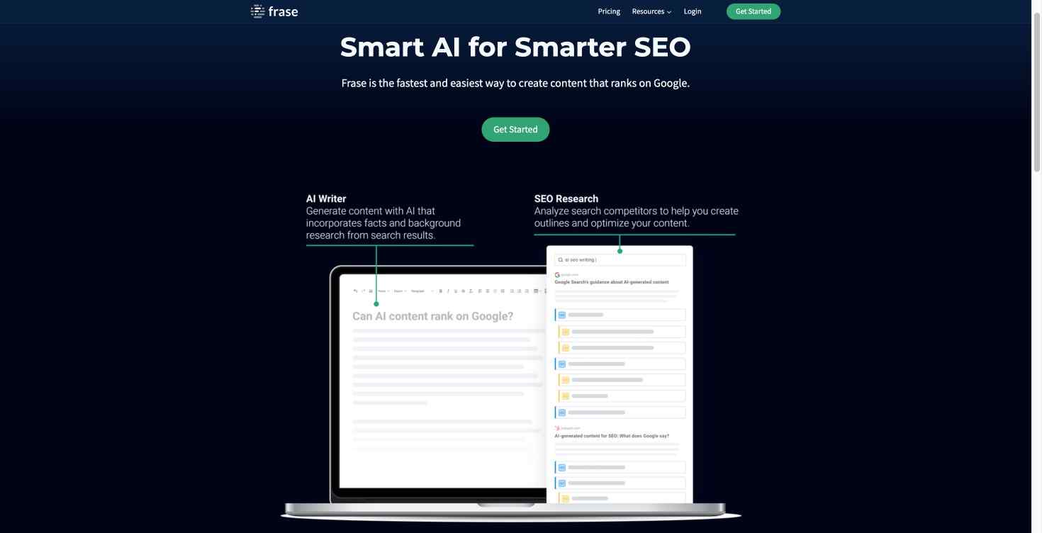 Frase SEO tool transforming content creation with AI optimization