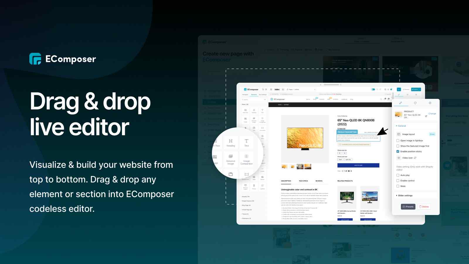 Customizable Shopify templates by EComposer for quick setup