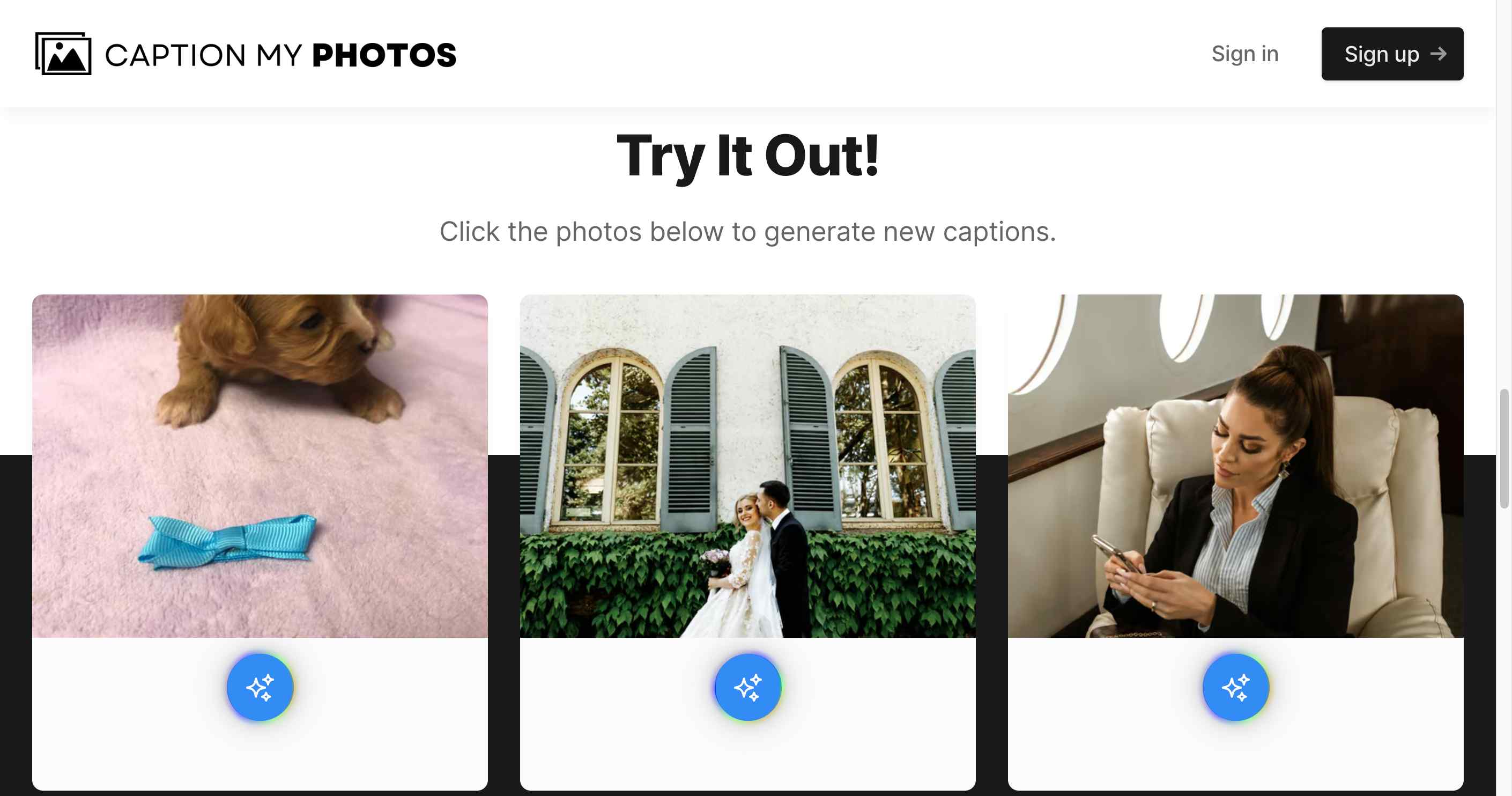 Personalize your posts with customizable captions.