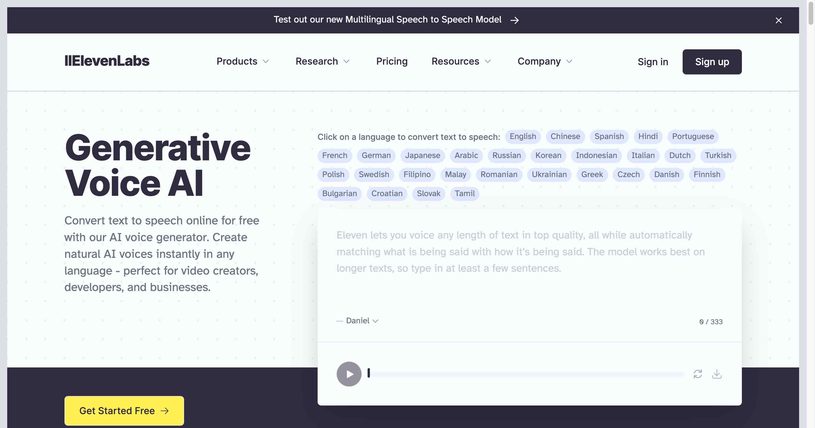 Best AI Tools - Eleven Labs: Bringing Text to Life with Realistic AI-Generated Voiceovers