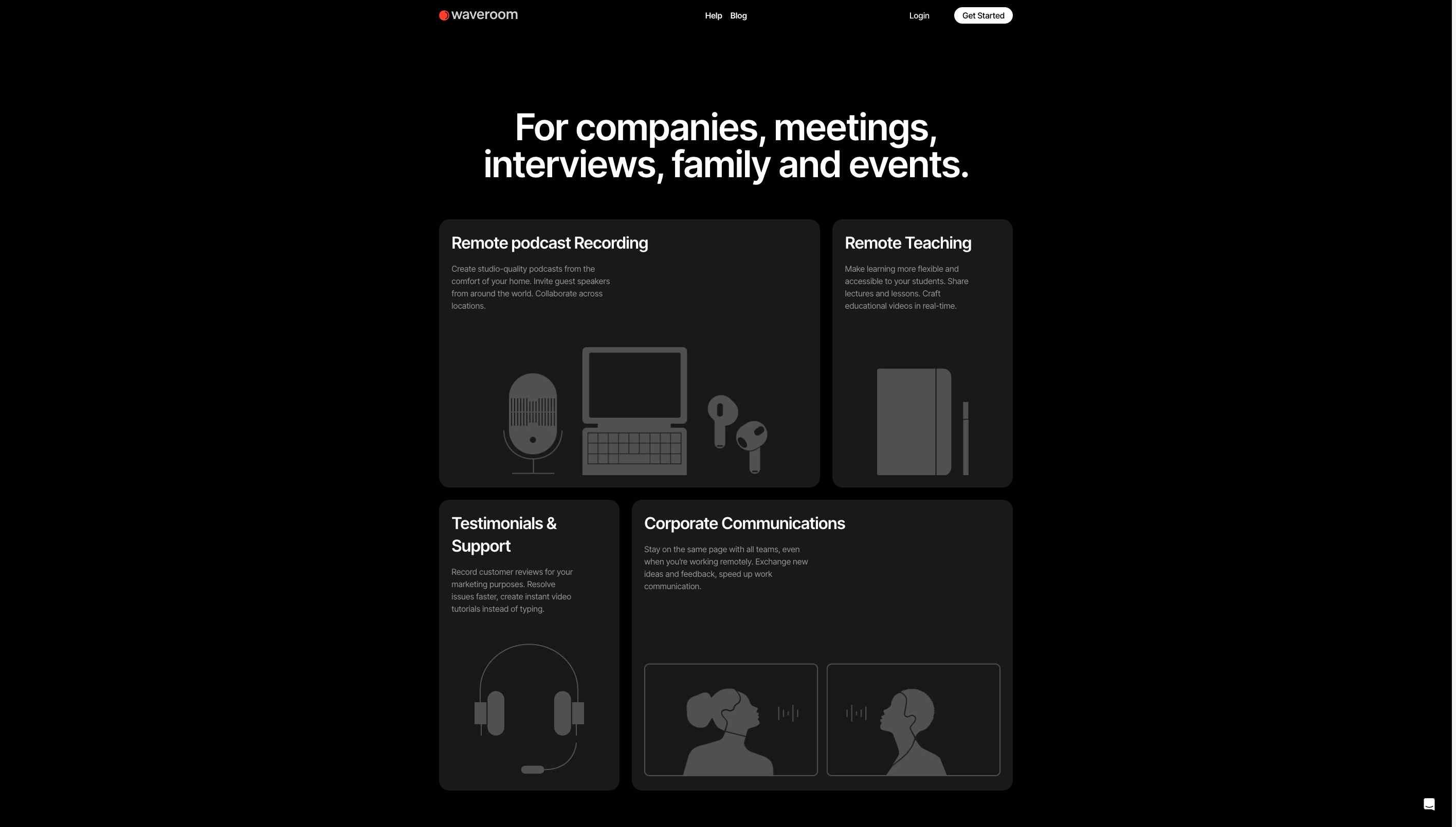 Waveroom: The ultimate solution for professional-grade remote interviews and meetings.