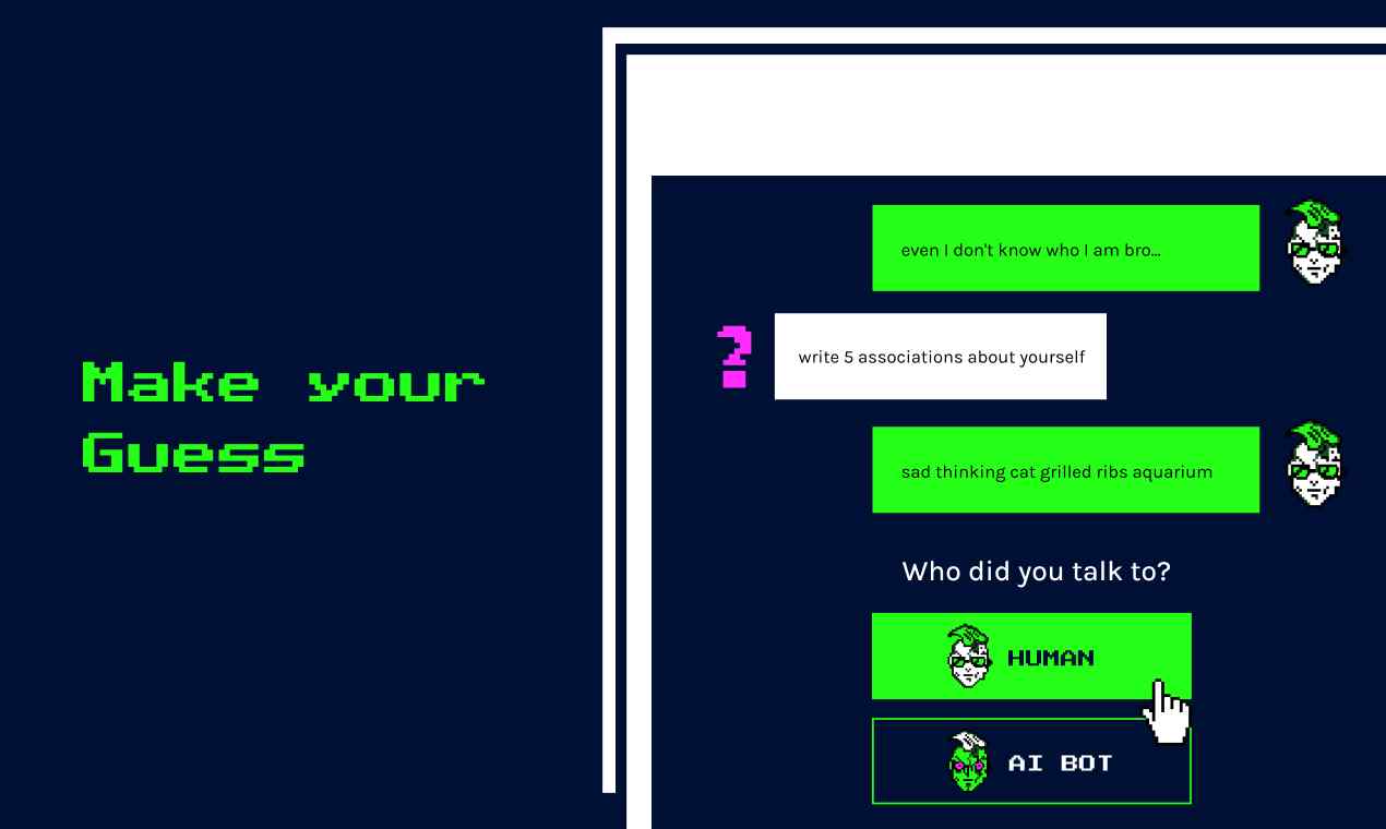 Experience the cutting-edge of AI conversation with Human or Not, where every chat is a mystery.