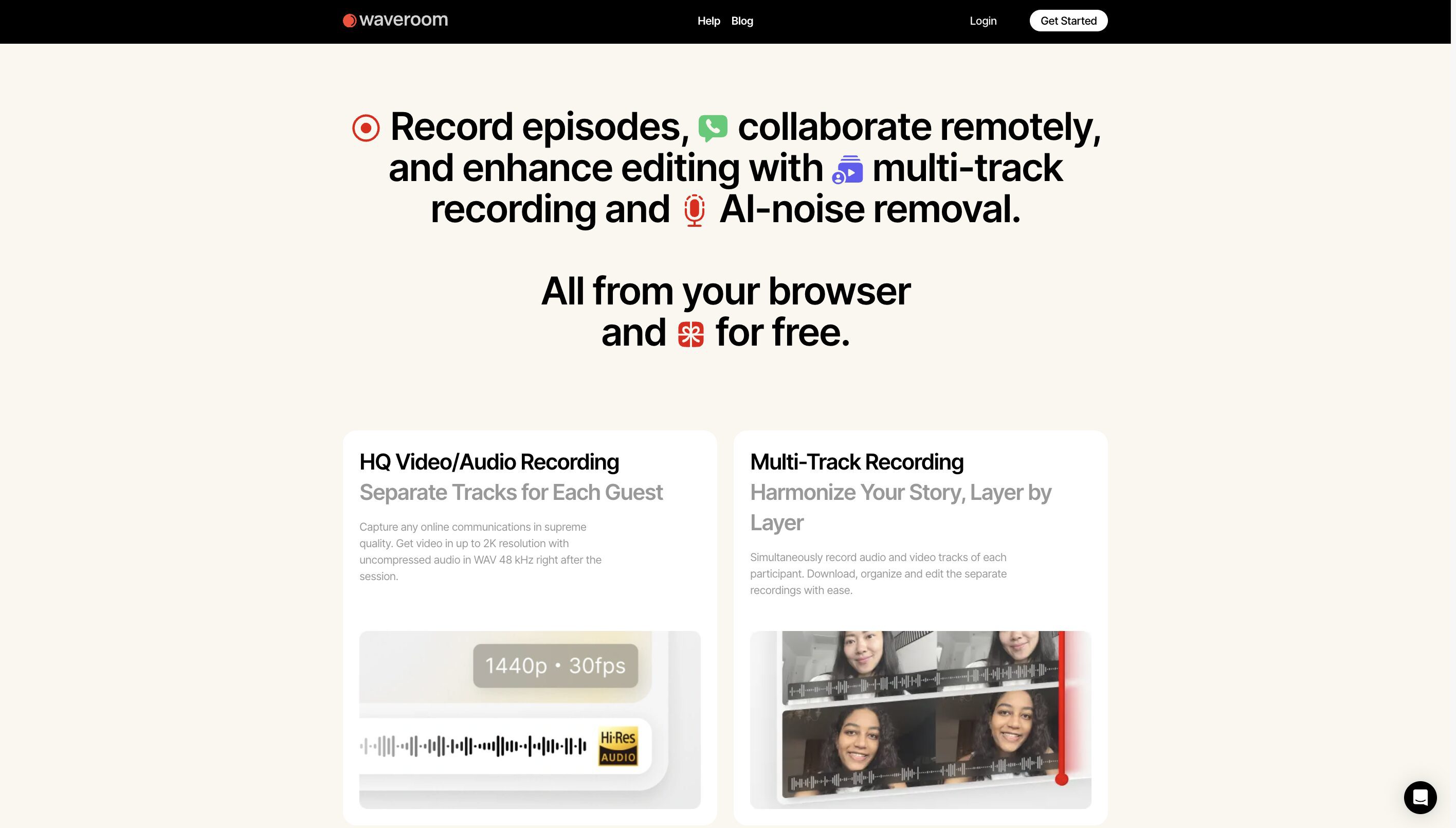 High-quality podcast setup with Waveroom