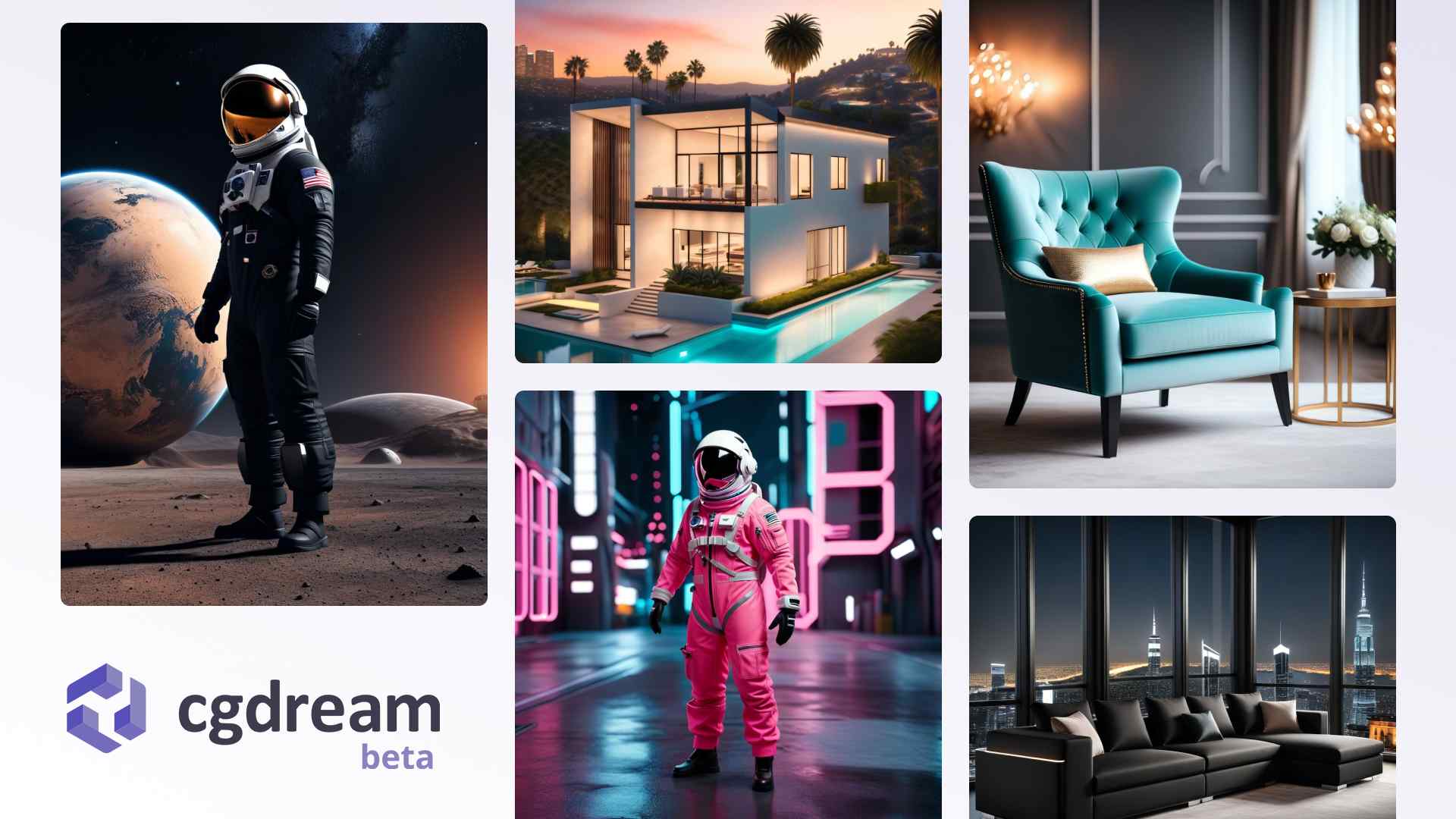 CGDream.ai logo highlighting AI-powered creative visual generation