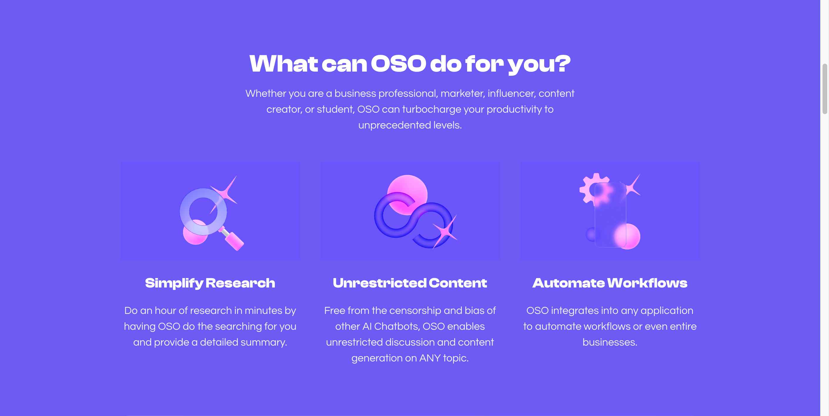 Streamline your workflows with OSO AI