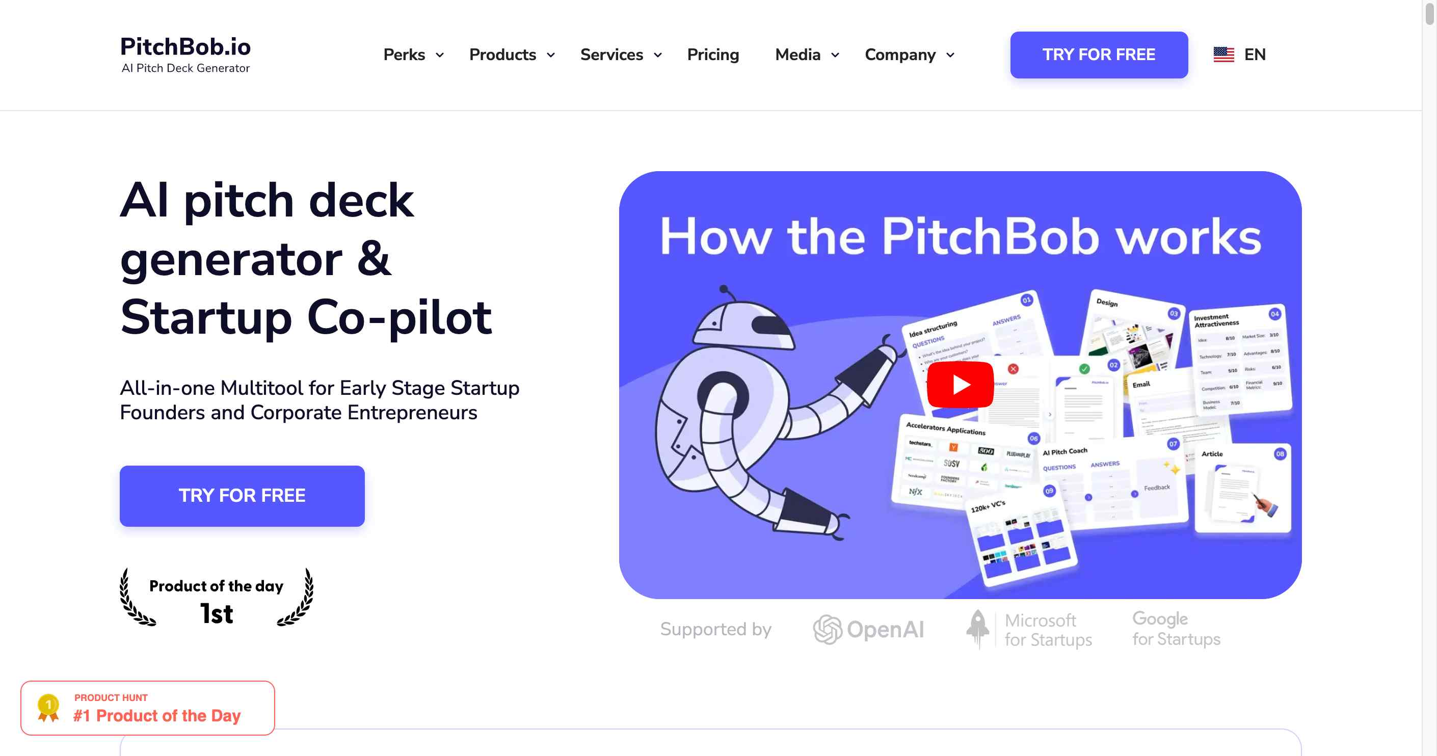 Revolutionize your startup pitch with PitchBob.io