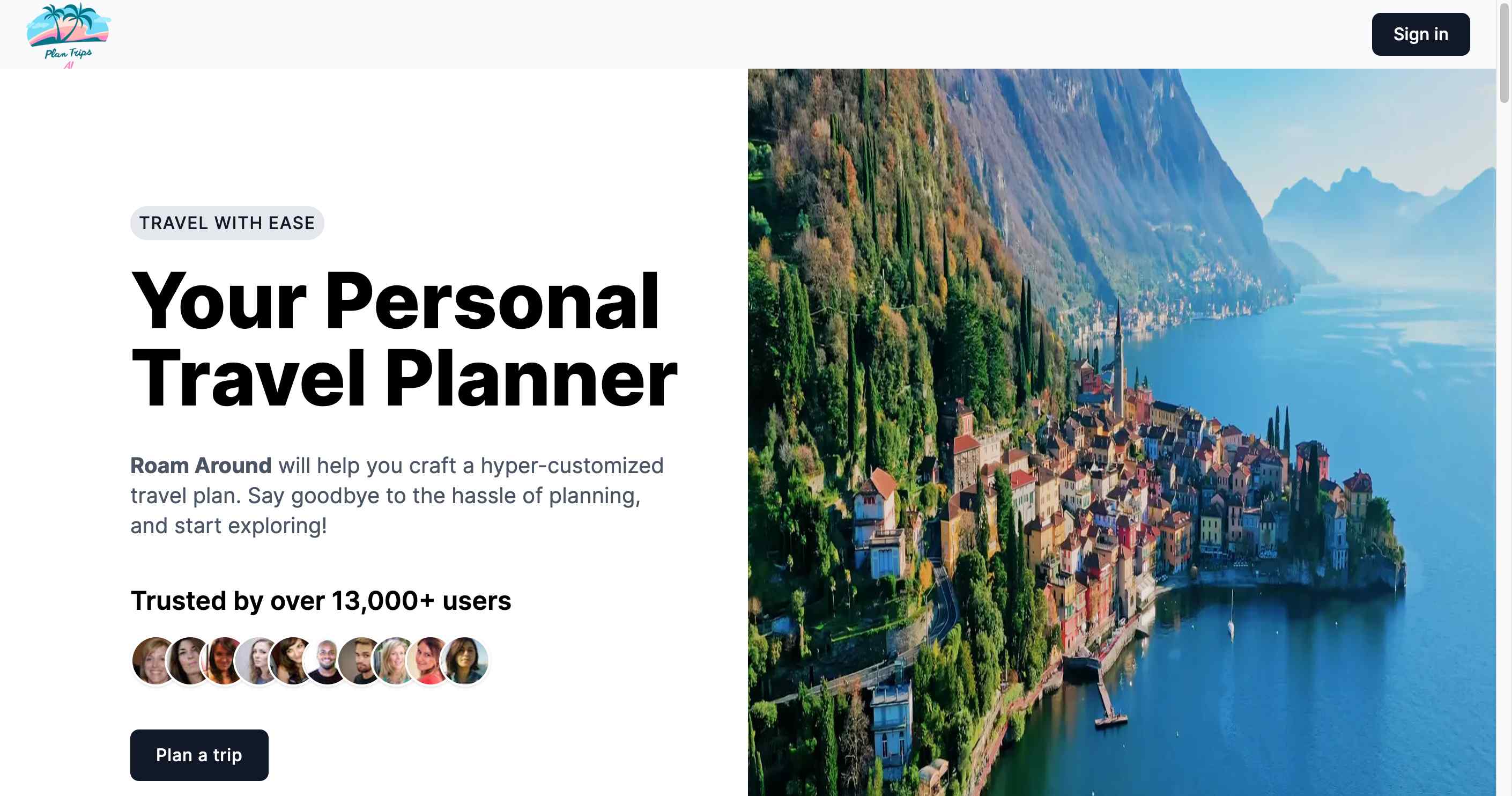 Simplify travel planning with Roam Around’s user-friendly interface.