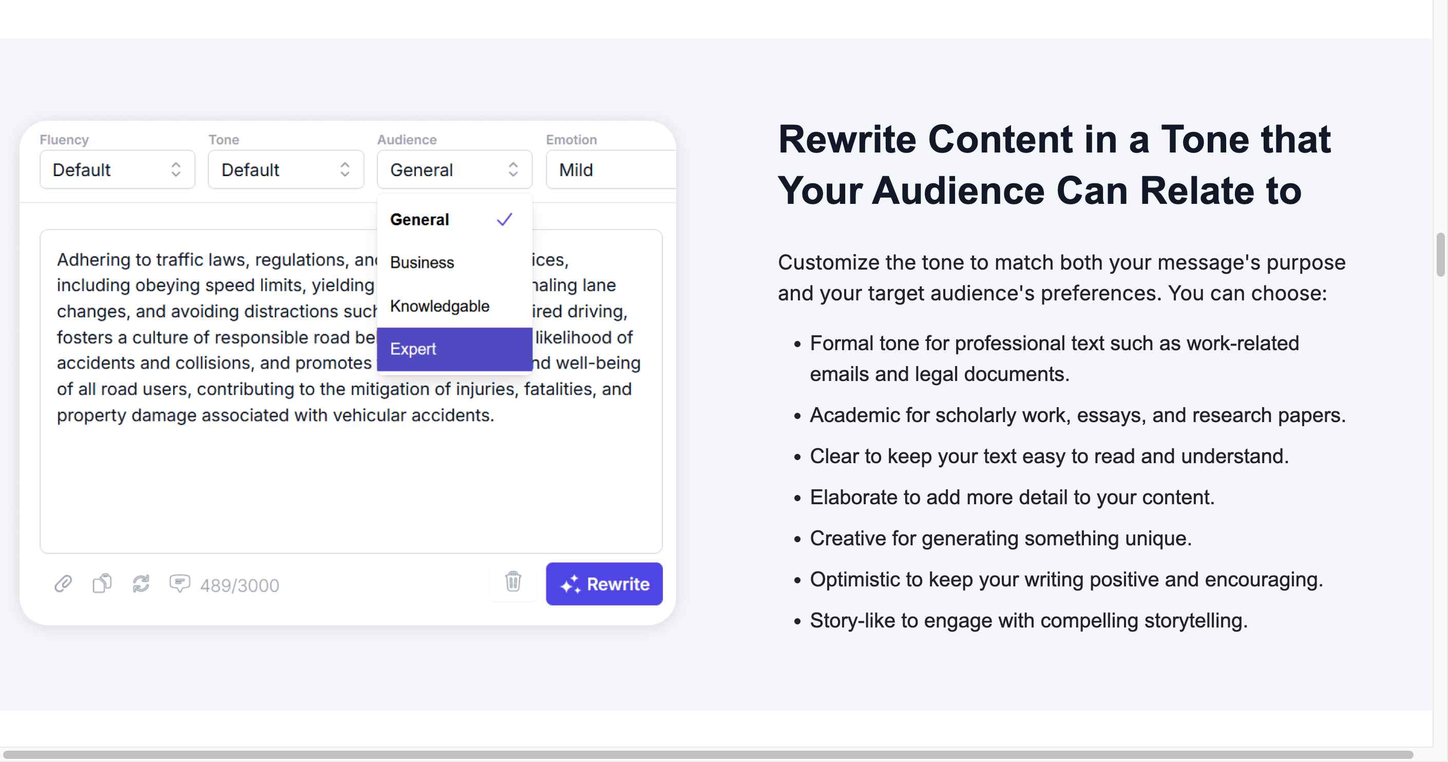 RewriterPro: Your multilingual solution for enhanced, error-free content.
