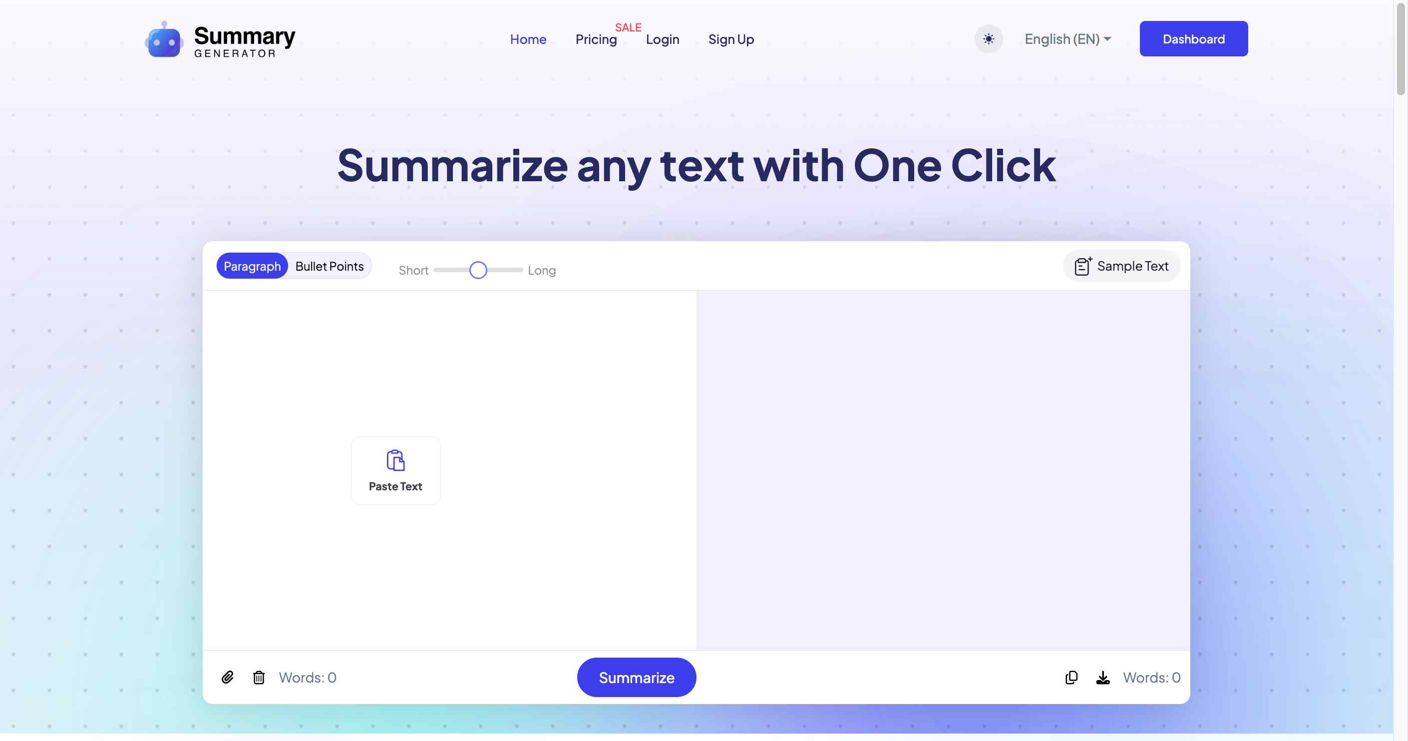 Revolutionize your reading with Ai Summary Generator’s one-click summaries.