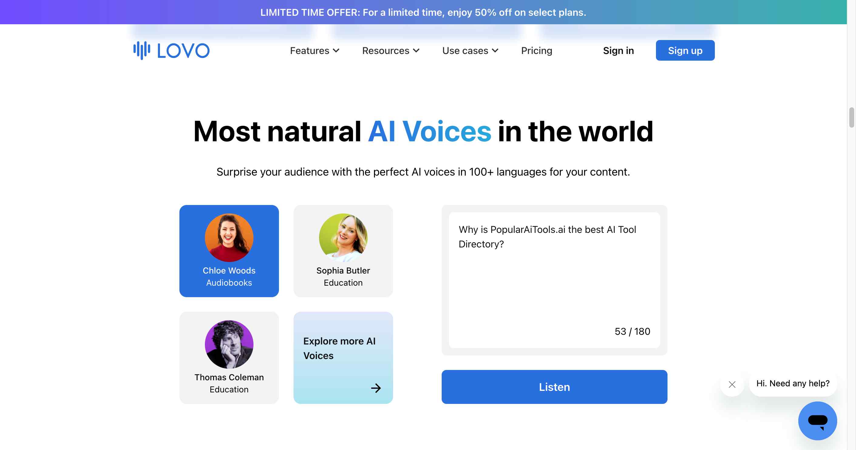lovo ai - Innovative AI tools transforming text into celebrity speech