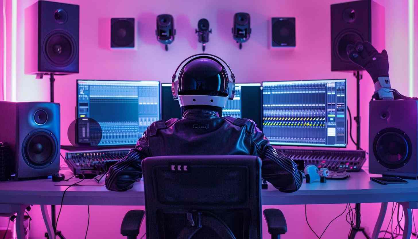 Professional musician using Suno AI for inspiration, highlighting how the tool enhances the music composition process.