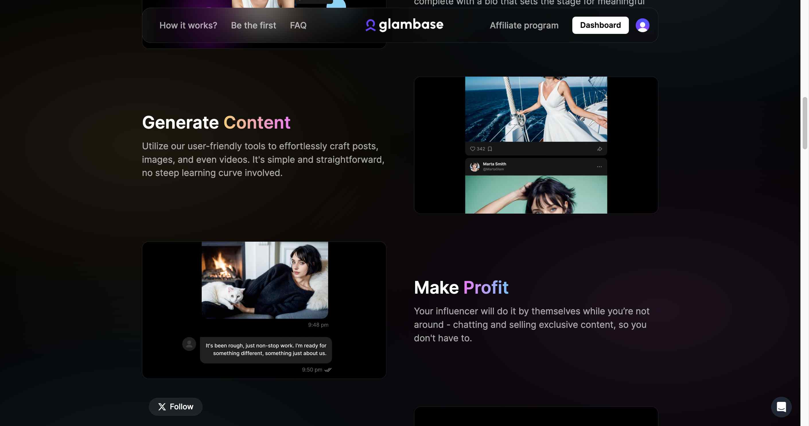 Glambase AI influencer boosting brand engagement - a success story snapshot