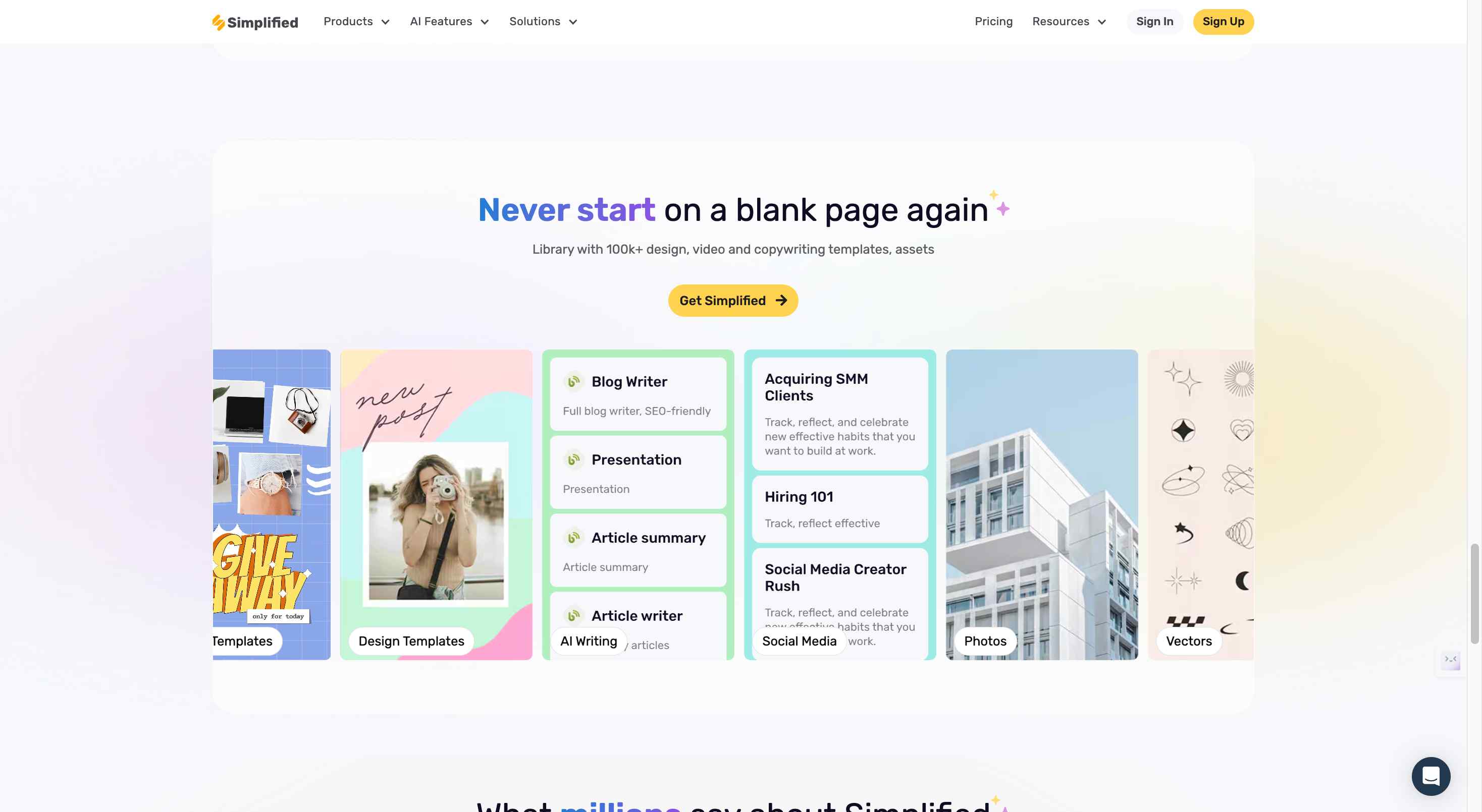 Streamlined marketing workflows with Simplified AI tools