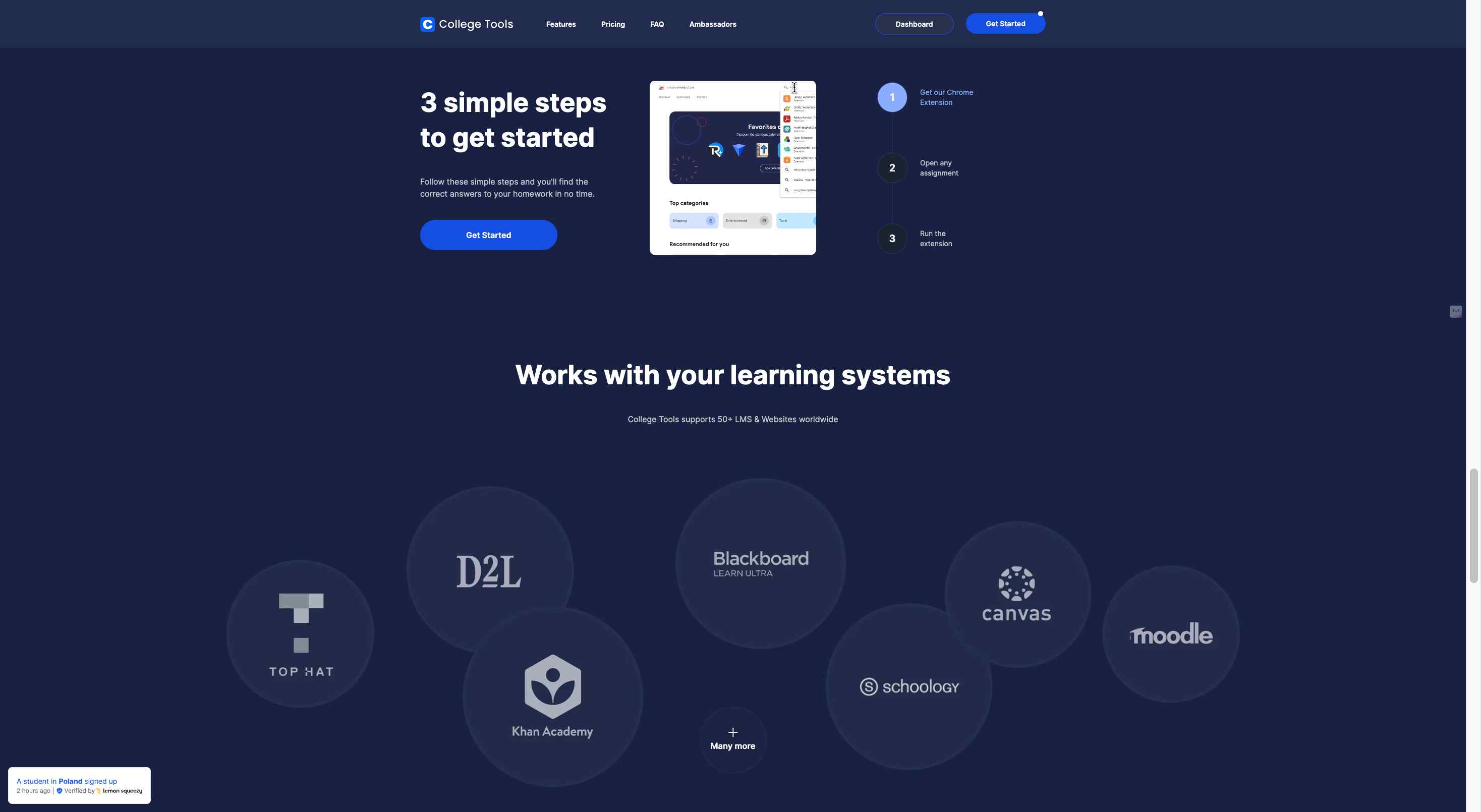 Advanced AI recognition for graph and image-based problem-solving.