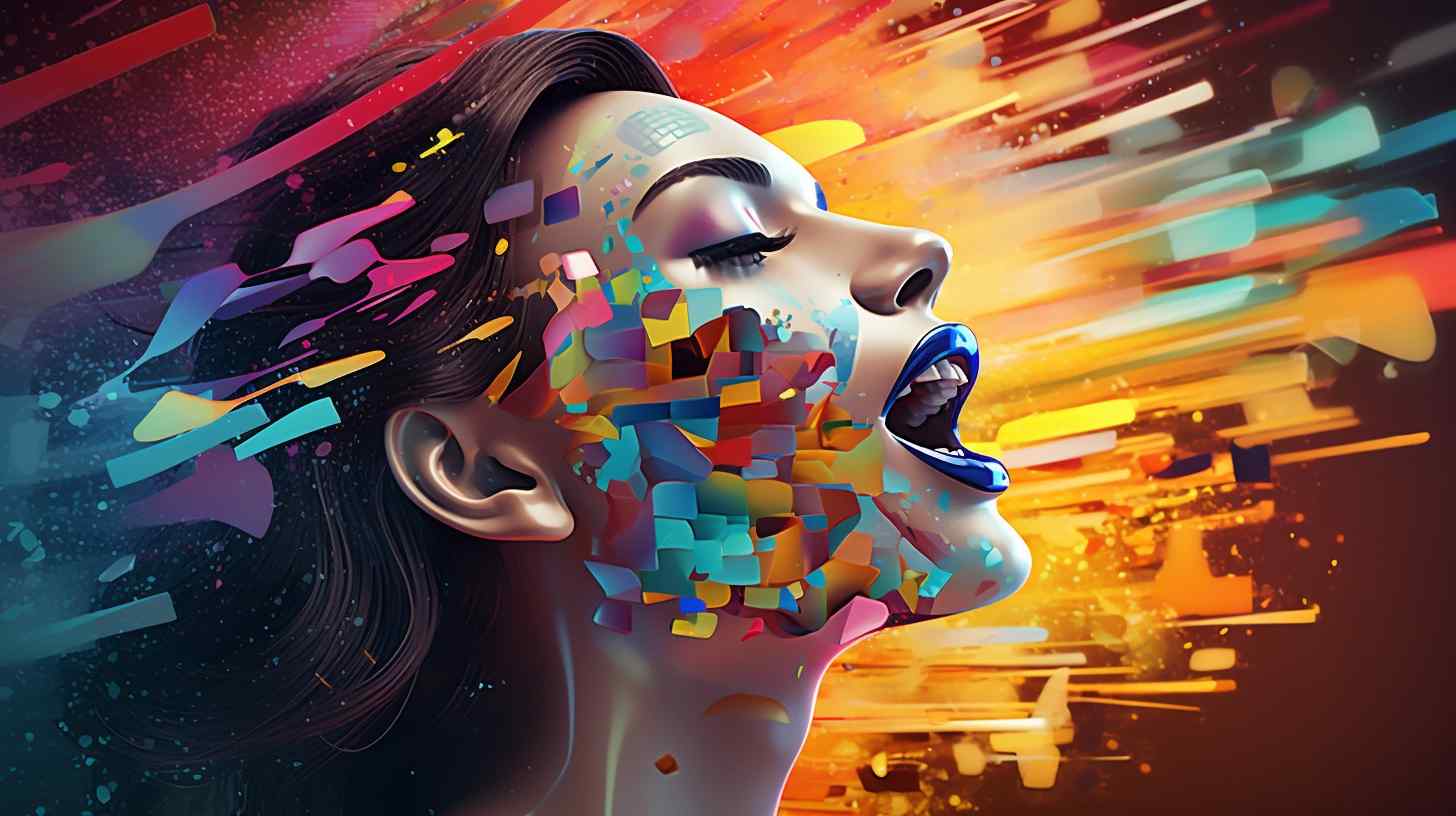 A vibrant display of various digital avatars representing the diversity of voices from 2024's best AI voice generators.