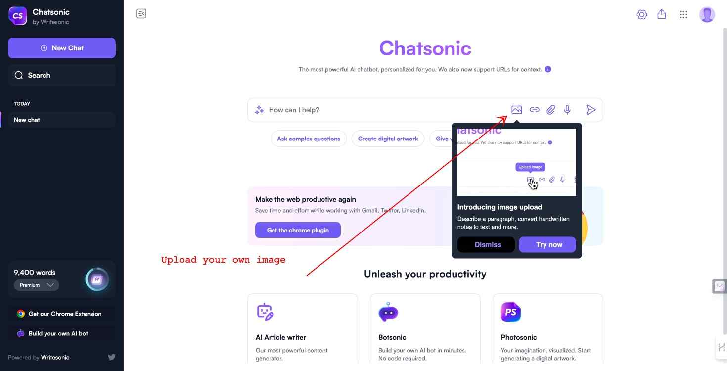 Overview of Chatsonic AI Chat Assistant for enhanced AI communication and versatile online engagement.