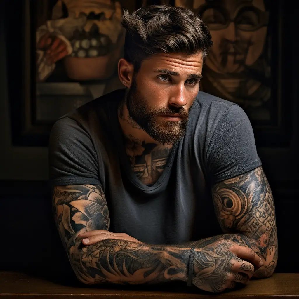 Customize your tattoo design with AI technology.