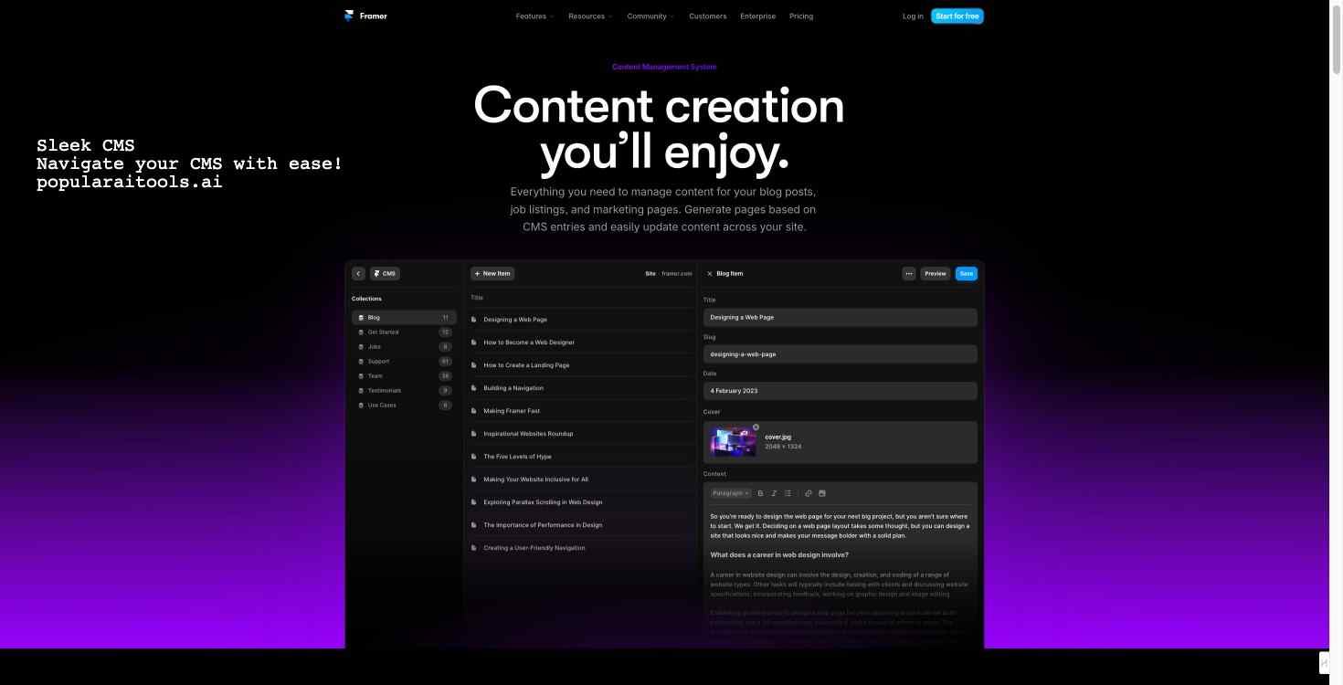 Framer AI website builder in action, optimizing a site for mobile responsiveness.