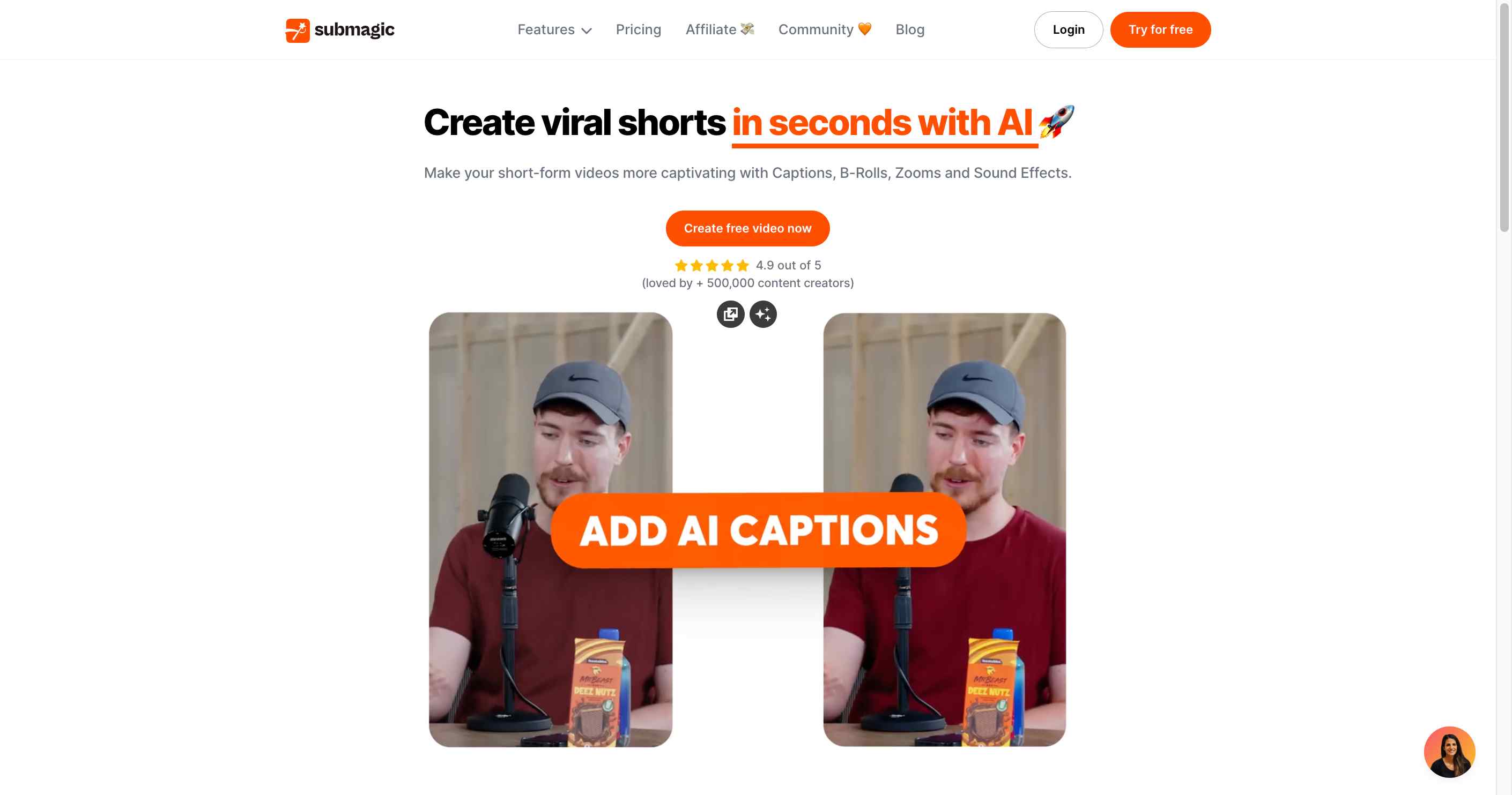 SubMagic - AI Video Editing Tools streamline video editing with AI-powered enhancements.