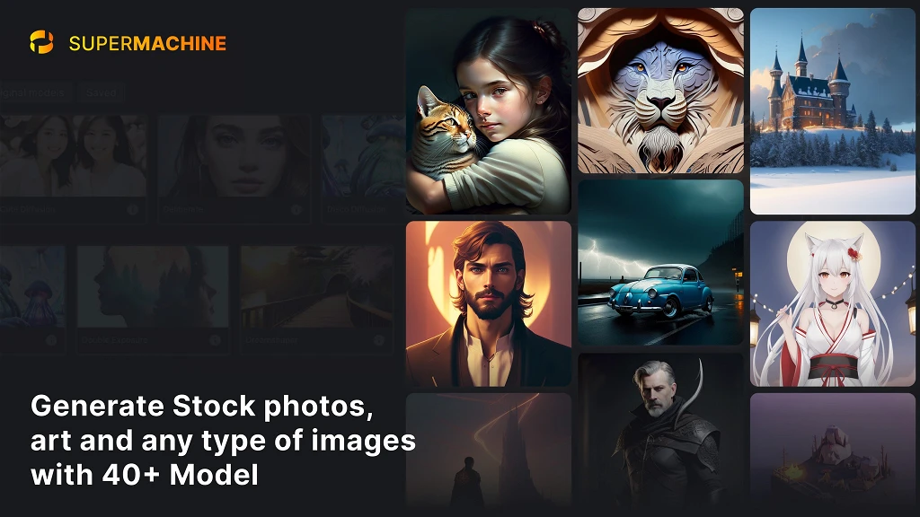 AI-generated artwork created using SUPERMACHINE technology.