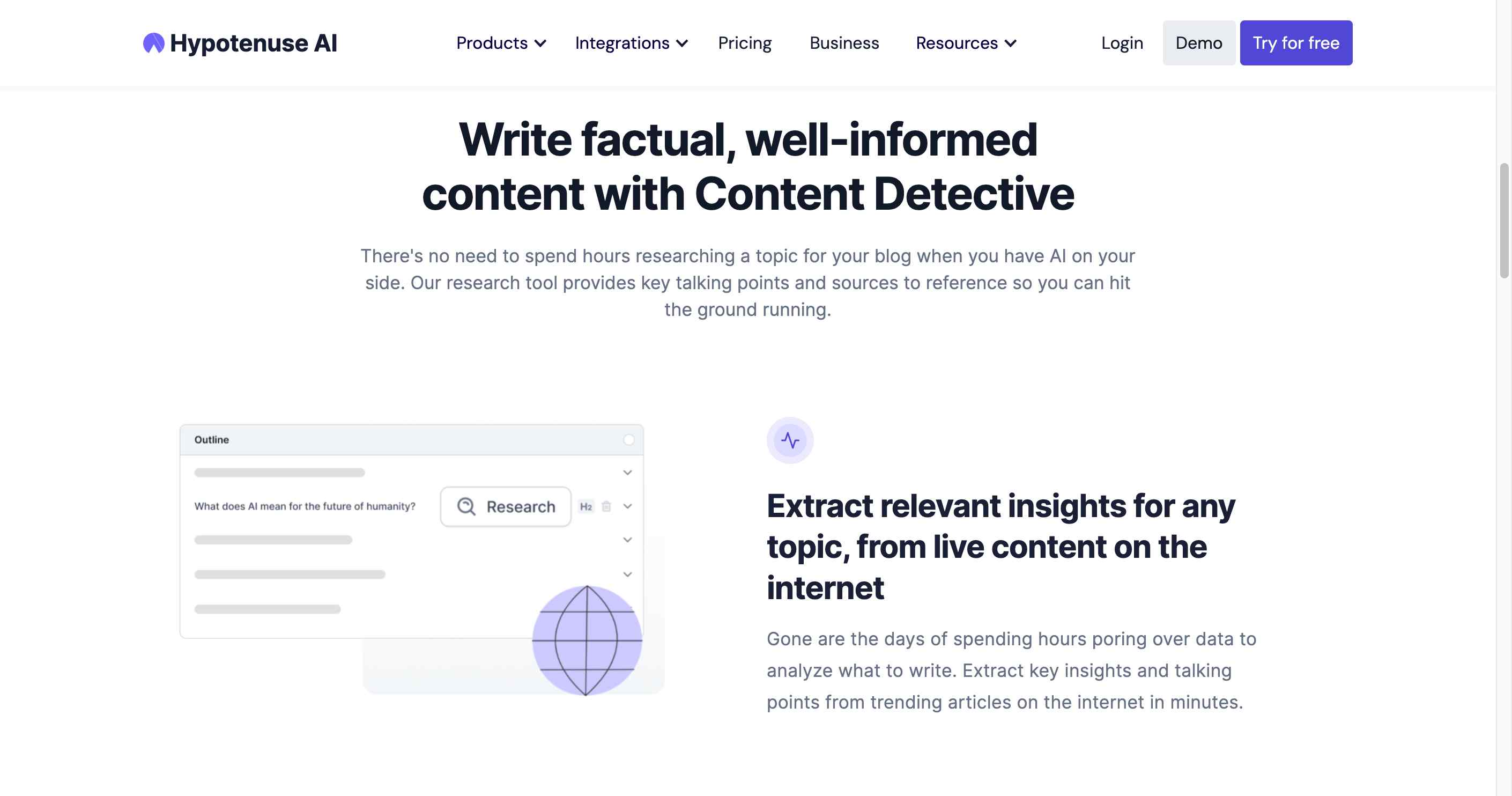 Hypotenuse - Experience the future of essay writing with the Best AI Essay Writing Tool, where technology meets creativity.