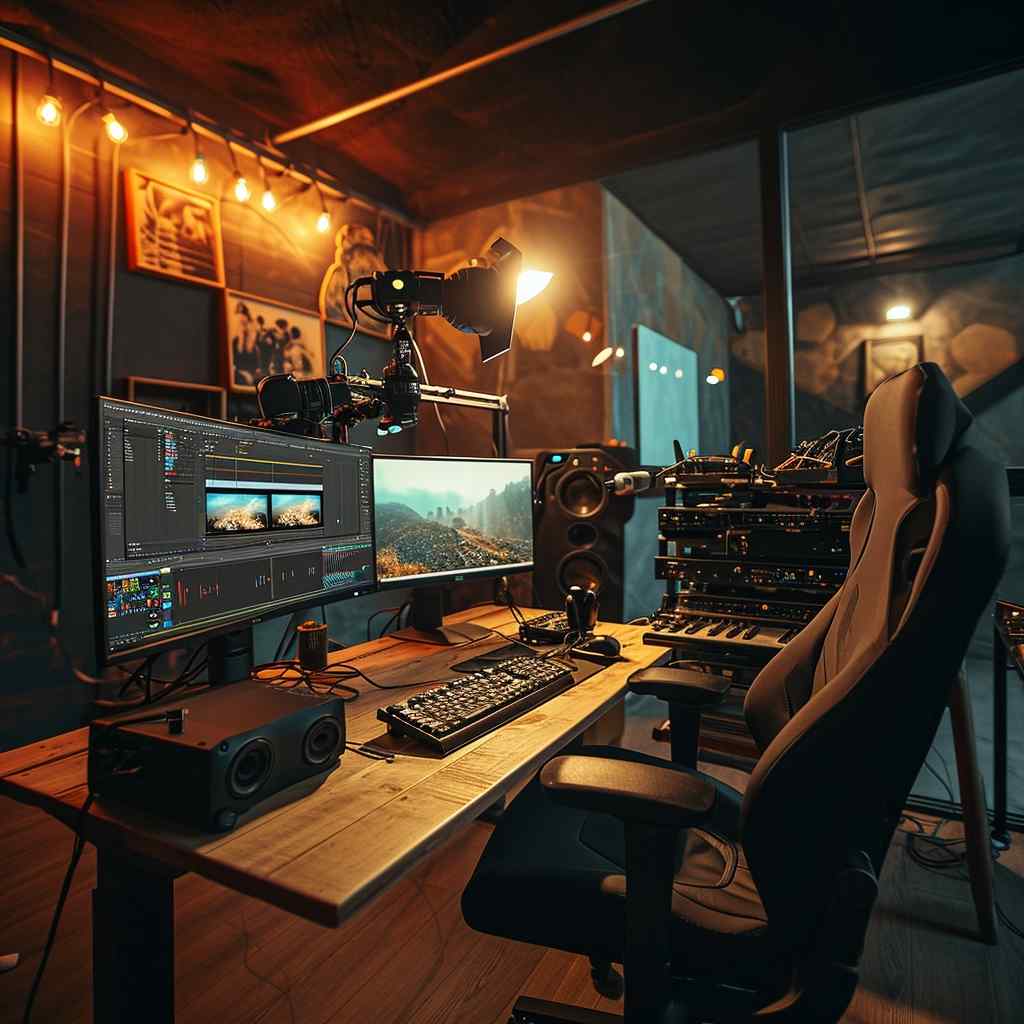 AI video generators as lighthouses in a digital ocean, guiding content creators in 2024.