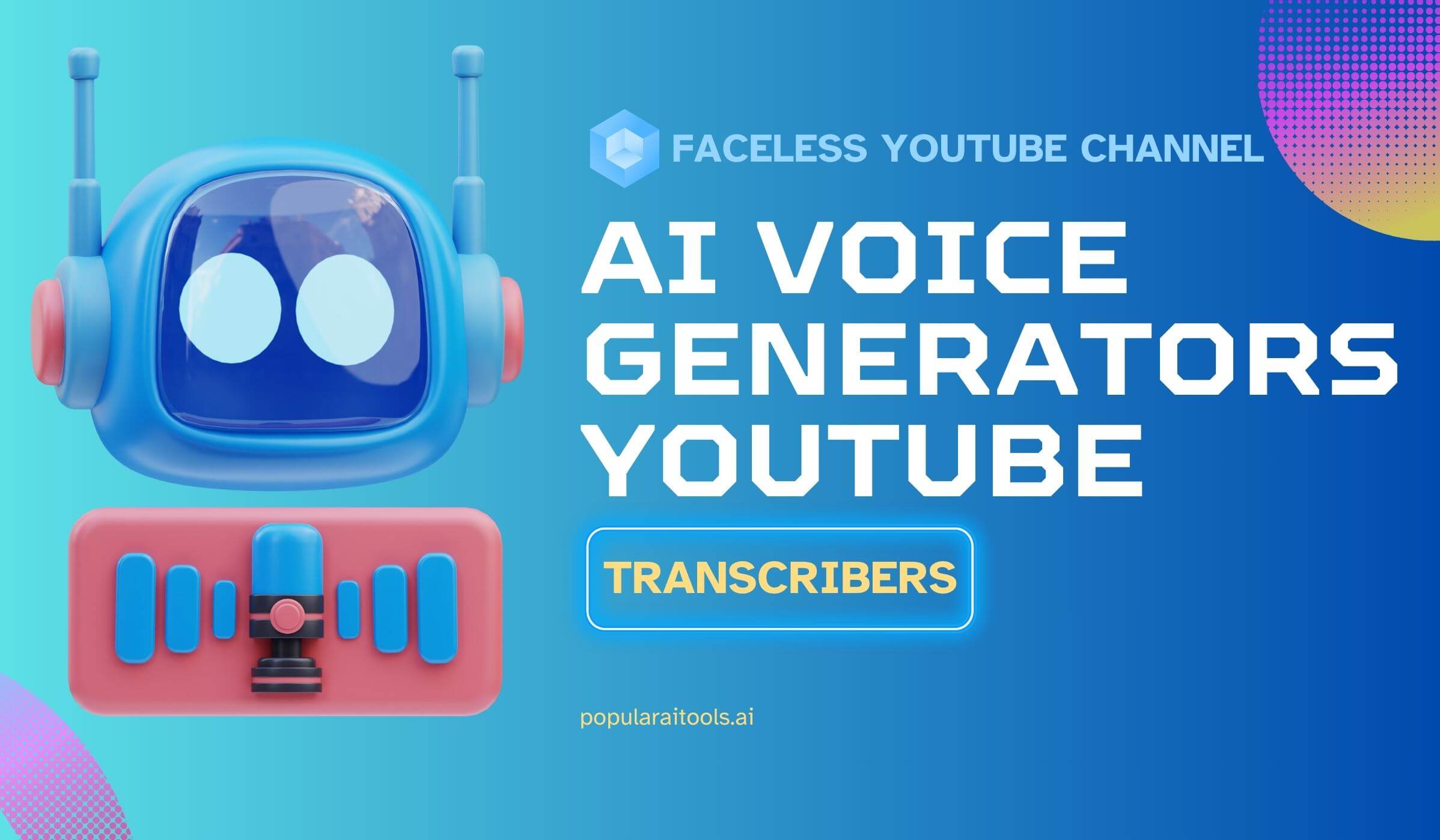 Collage of top AI voice tools logos dominating YouTube in 2024