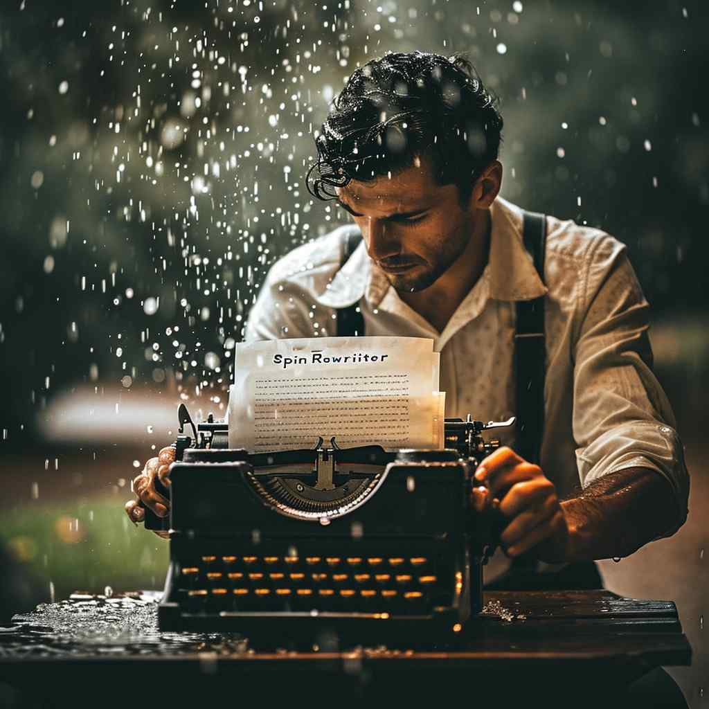 AI-powered Spin Rewriter tool demonstrating its innovative content paraphrasing capabilities for enhanced digital marketing.