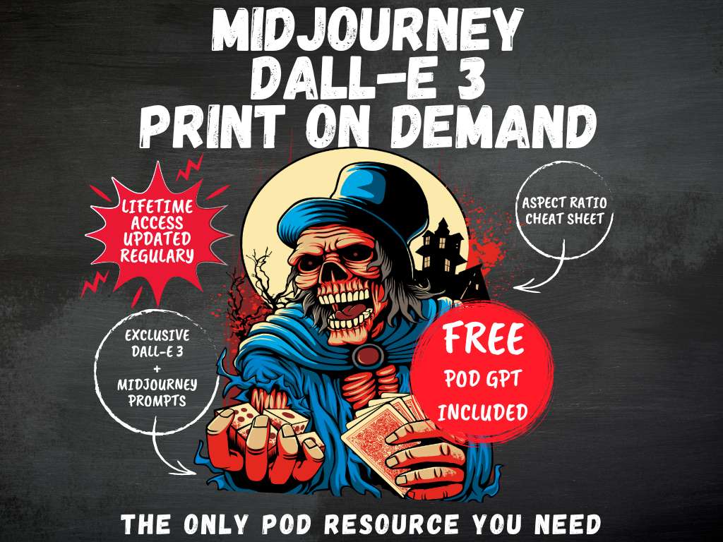 Print On Demand Course with midjourney and dall-e 3