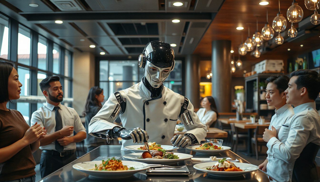 Discover the Future of Dining: A Restaurant Powered by a Chef Robot!
