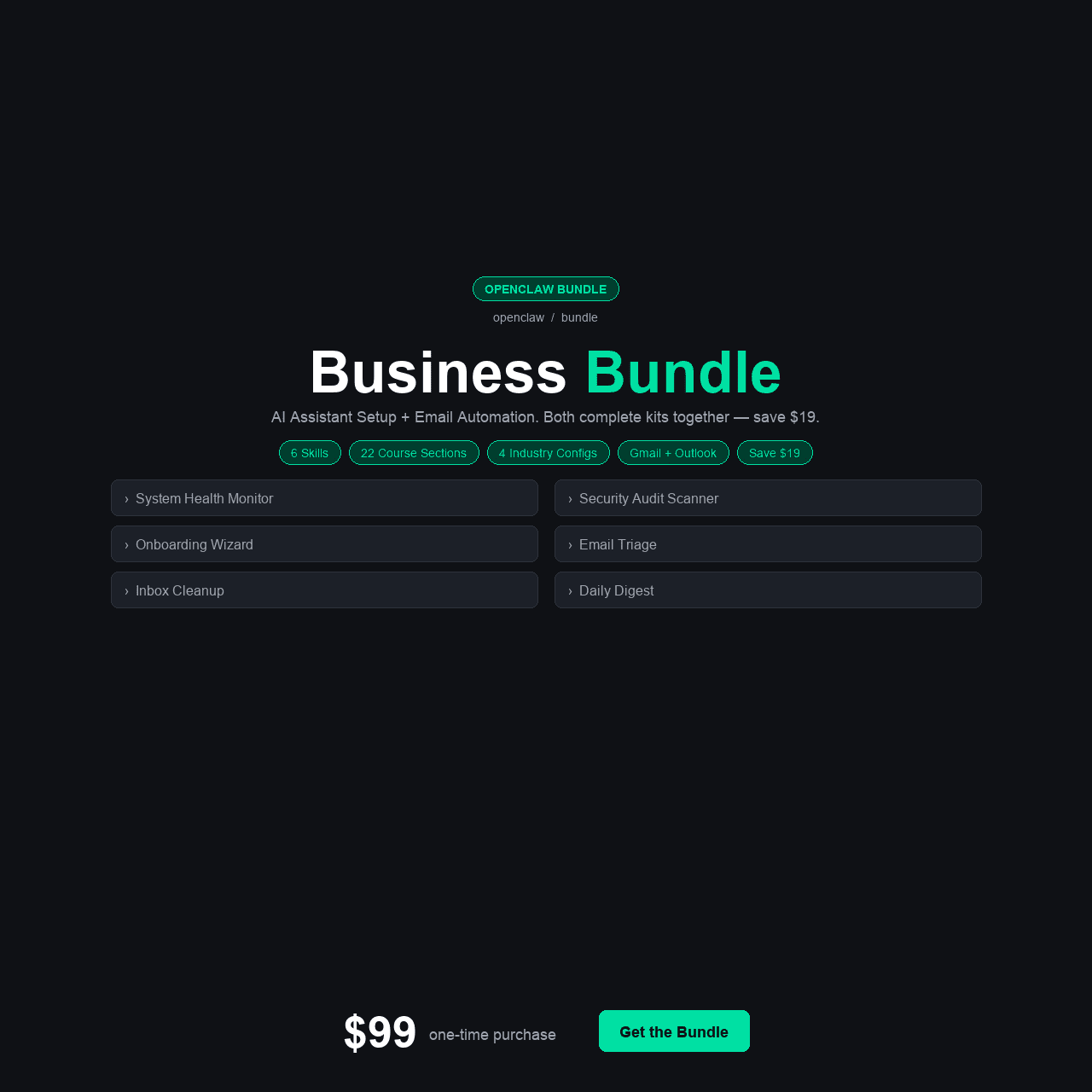 OpenClaw Business Bundle