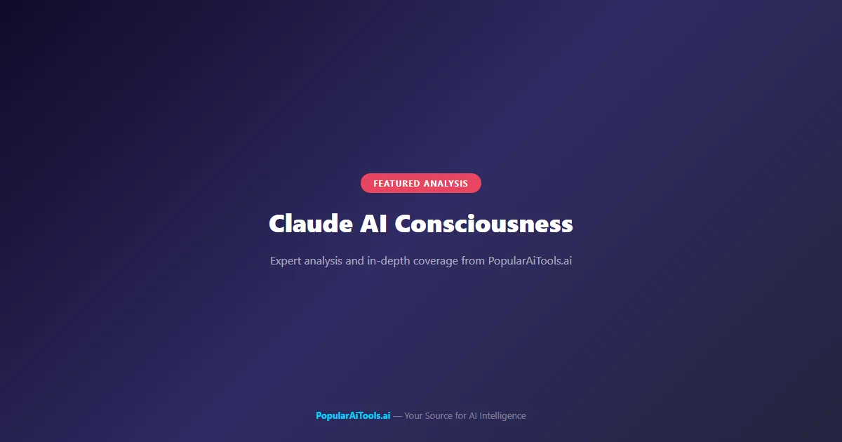 Claude Consciousness Infographic